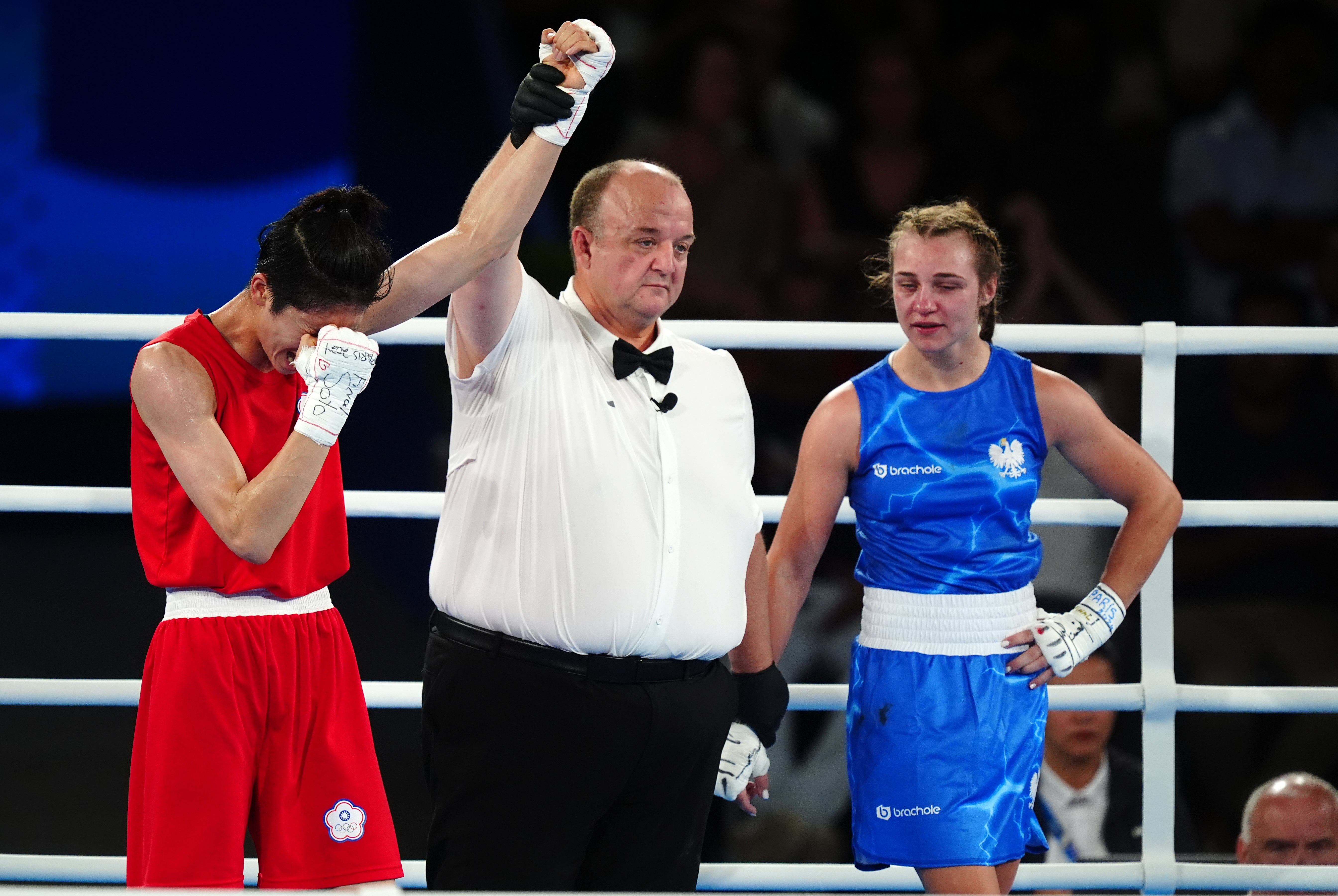 Lin beat Julia Szeremeta in the women’s 57kg final (Mike Egerton/PA)