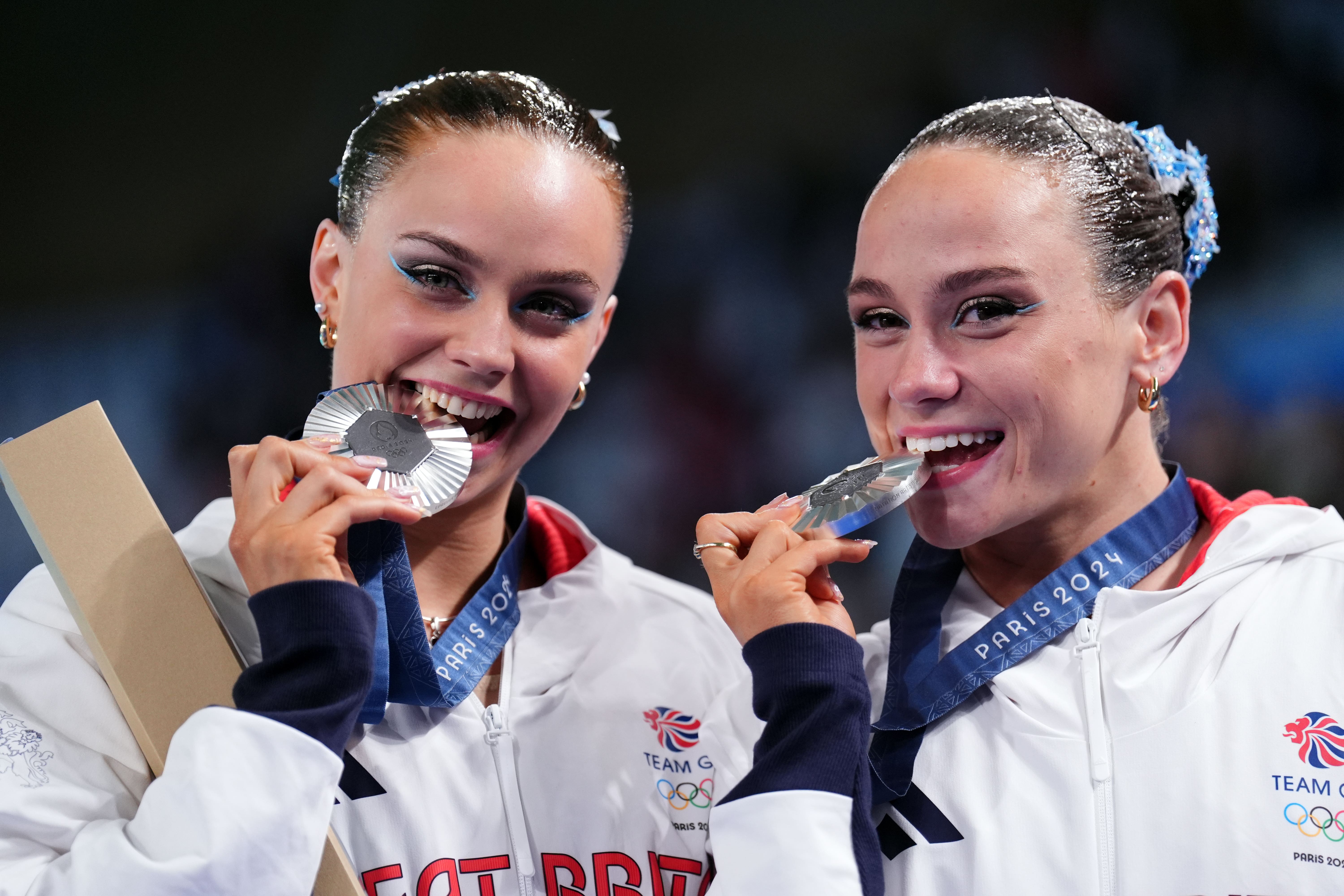 Kate Shortman and Izzy Thorpe won silver for Team GB (John Walton/PA)