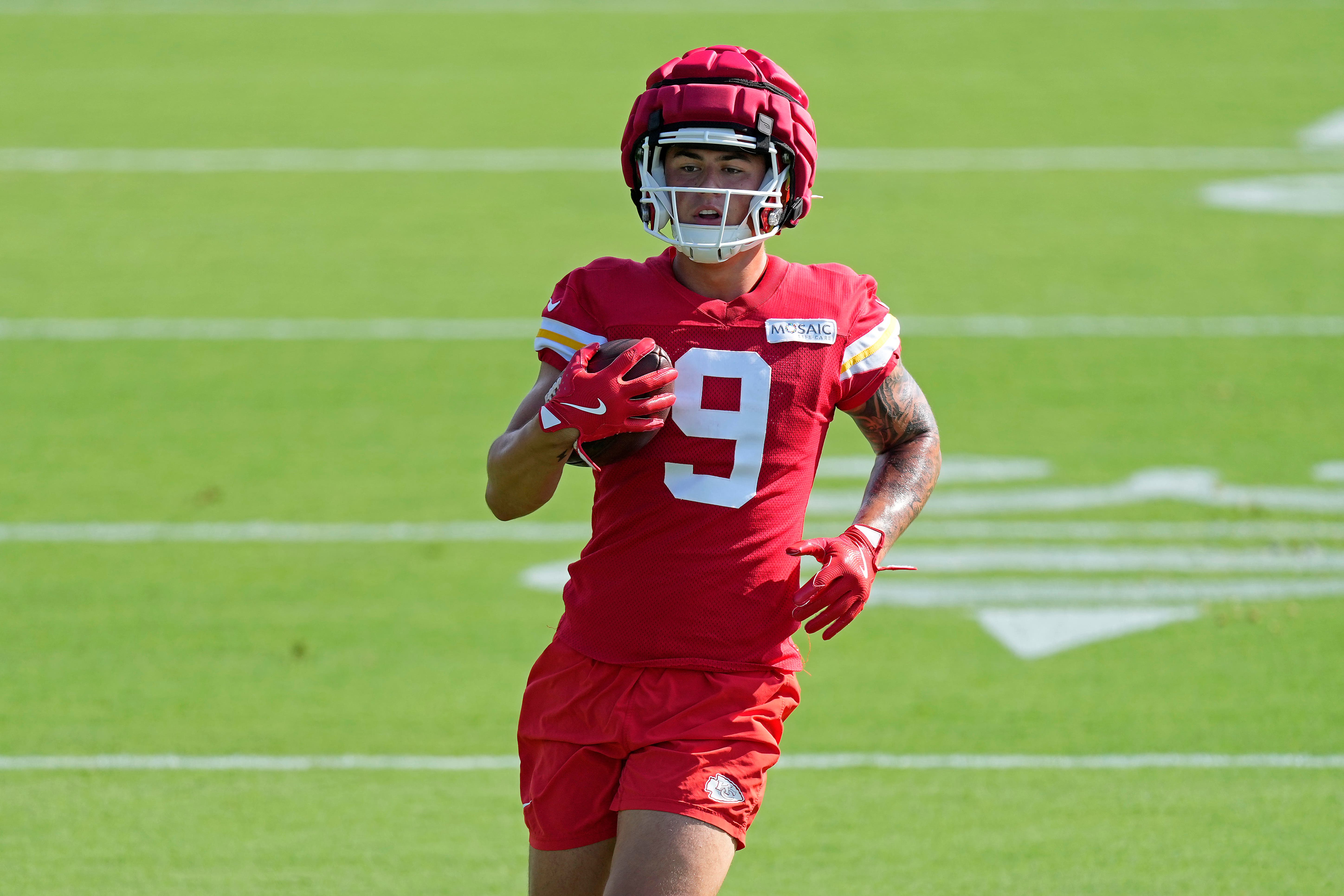 Louis Rees-Zammit signed a three-year deal with reigning Super Bowl champions the Kansas City Chiefs earlier this year (Charlie Riedel/AP)