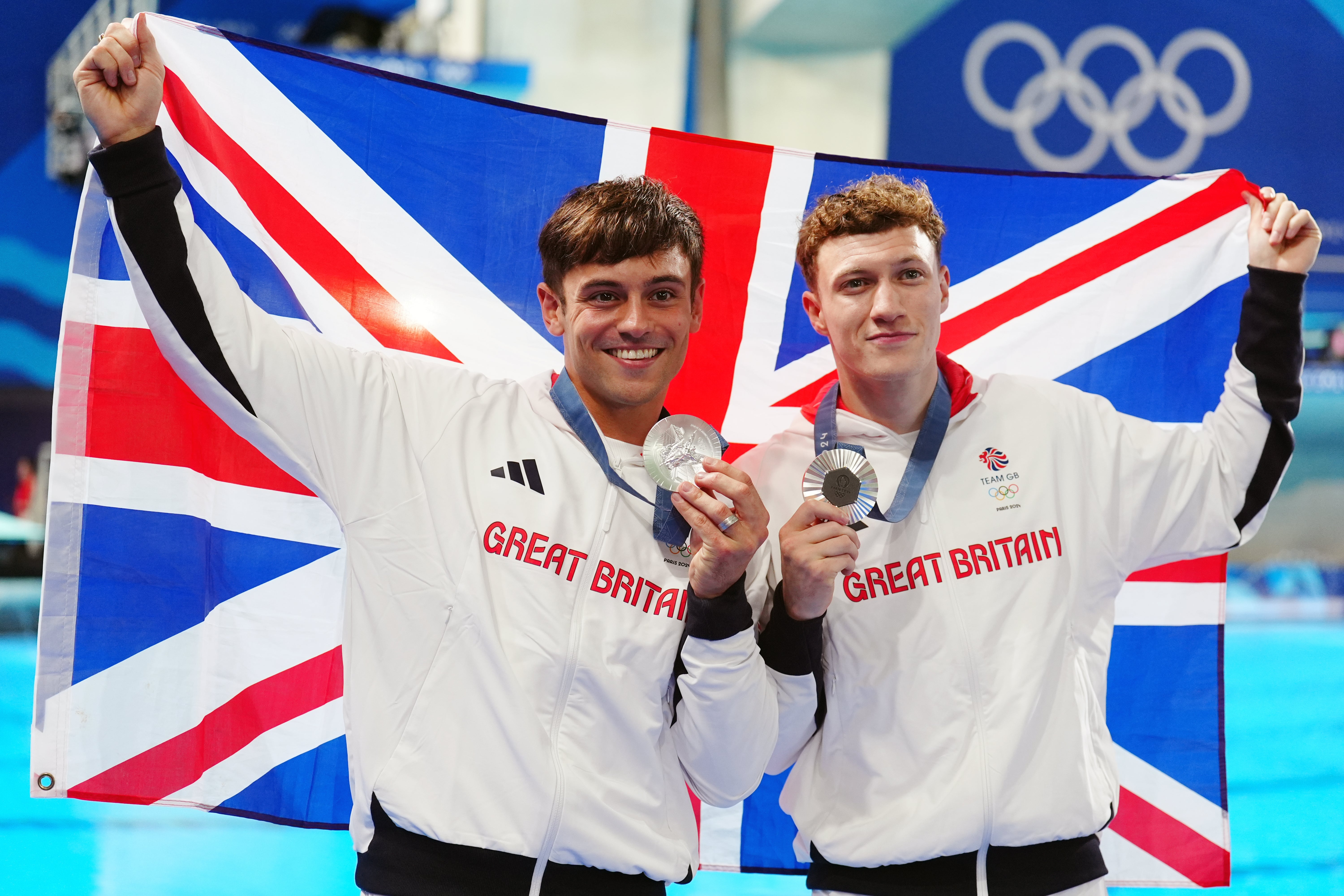 Tom Daley (left) and Noah Williams led an impressive Team GB diving haul in Paris