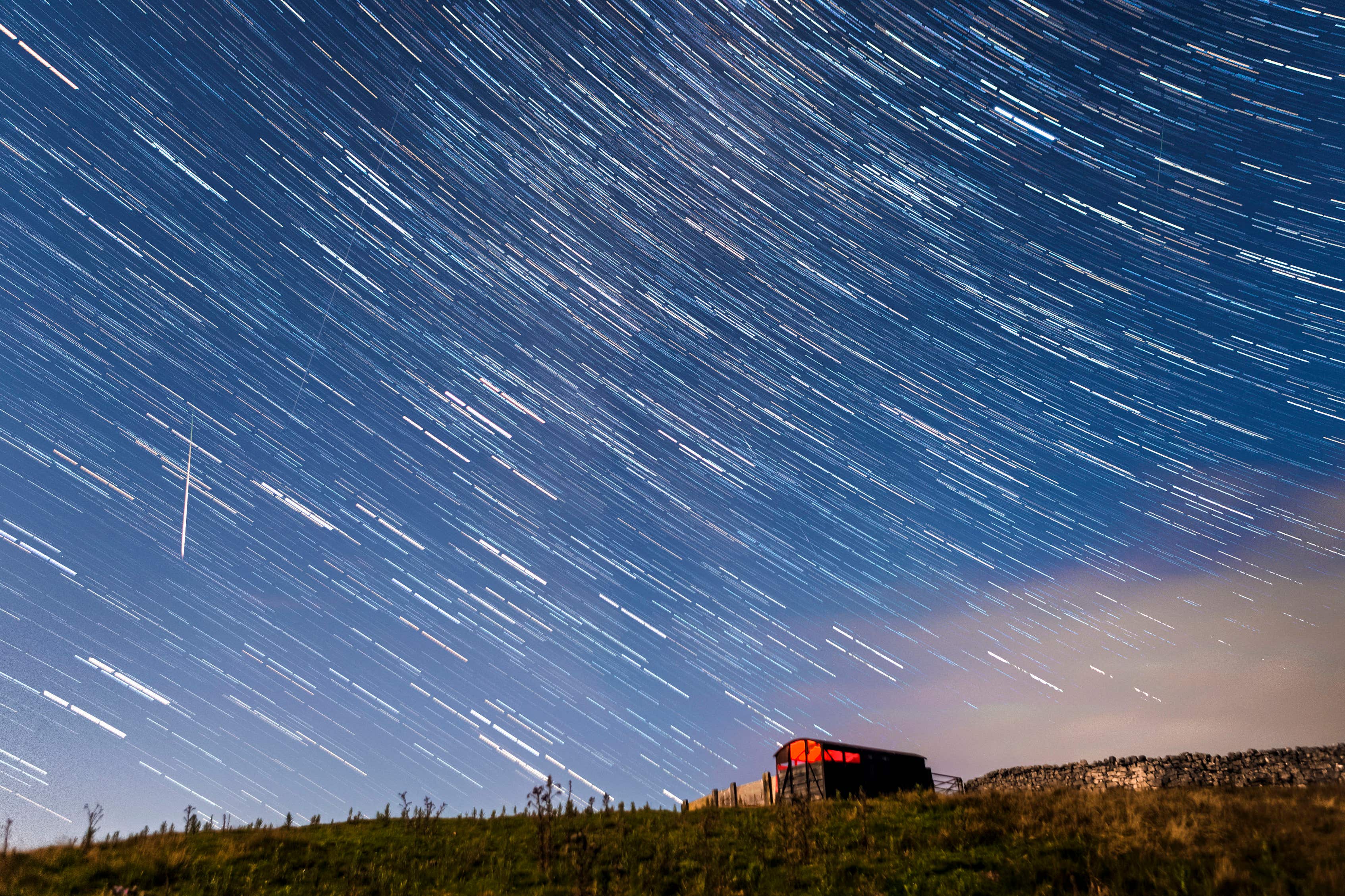 The event is associated with the dusty debris left by Comet Swift-Tuttle, which orbits the sun once every 133 years (Danny Lawson/PA)