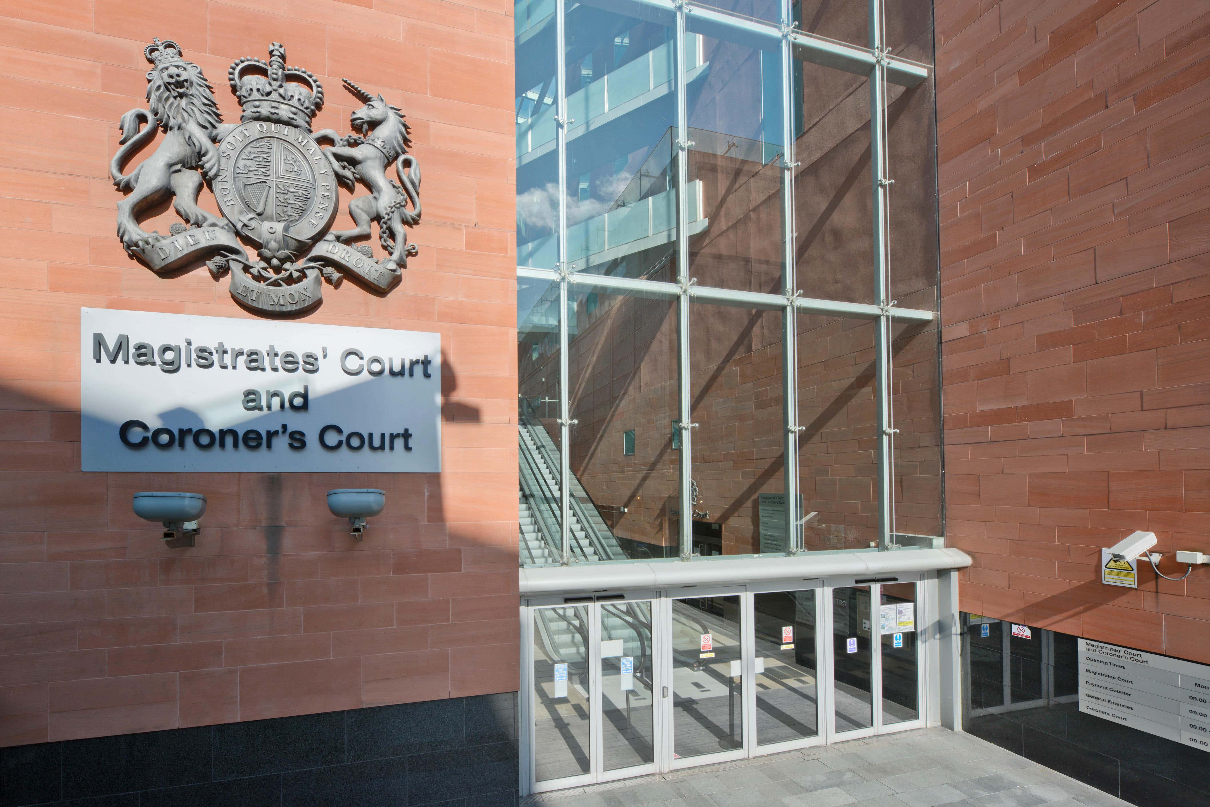 A 12-year-old boy pleaded guilty to two charges of violent disorder at Manchester Magistrates’ Court, sitting as a youth court (Alamy/PA)