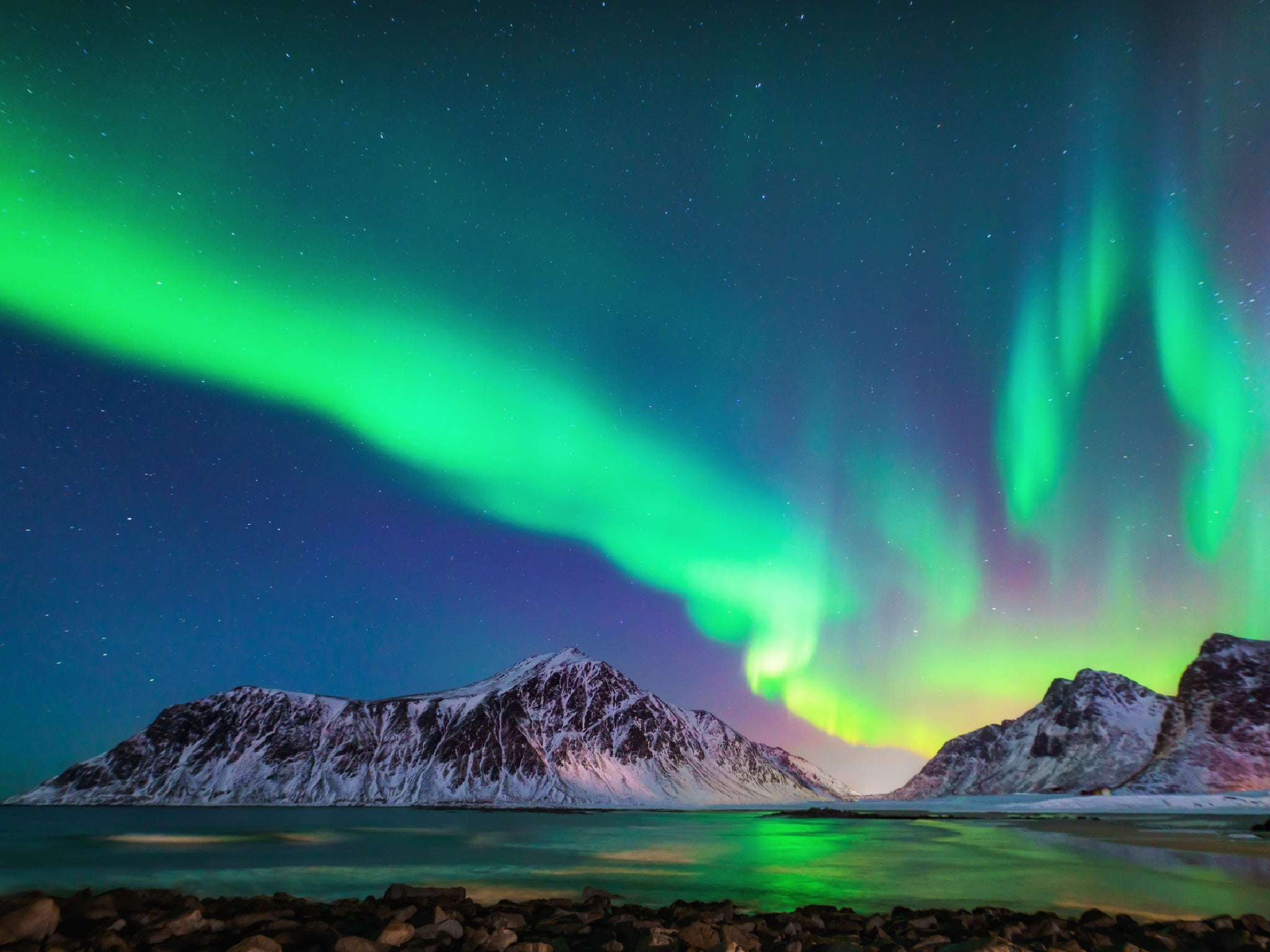 The atmospheric phenomenon sparkles brighter offshore