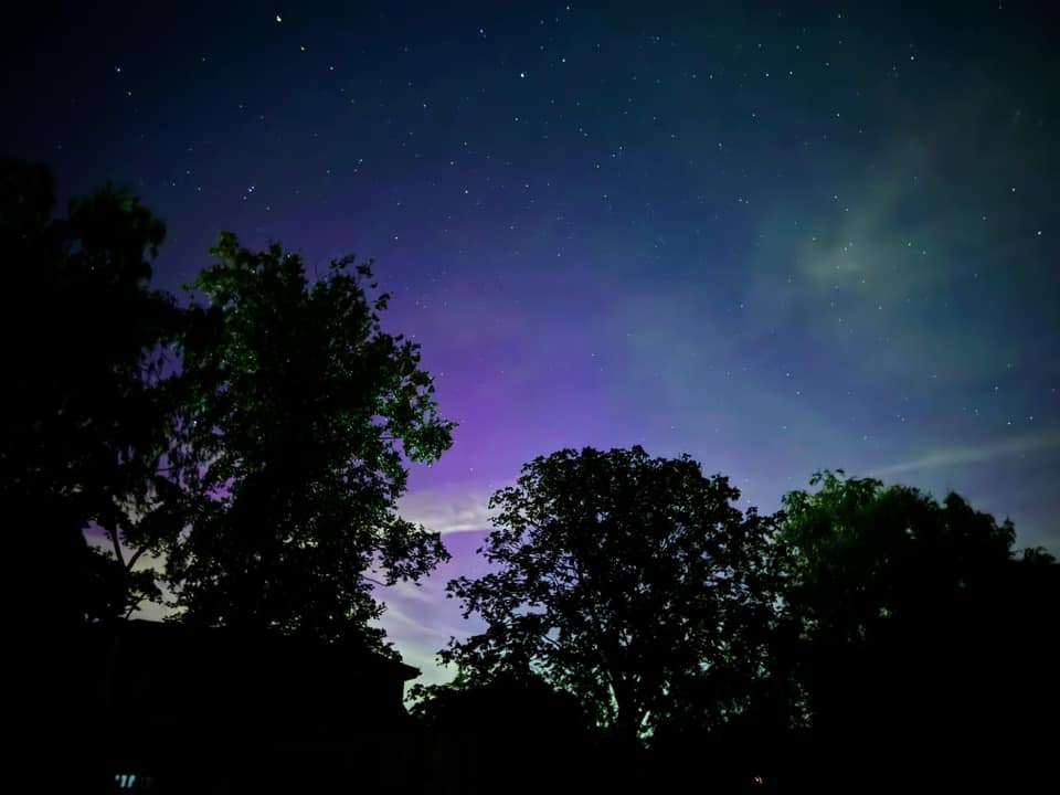 The northern lights and meteor shower in Chesham