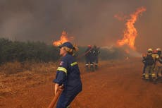 Extreme heat warnings for five countries across southern Europe amid temperature peaks and Greek wildfires