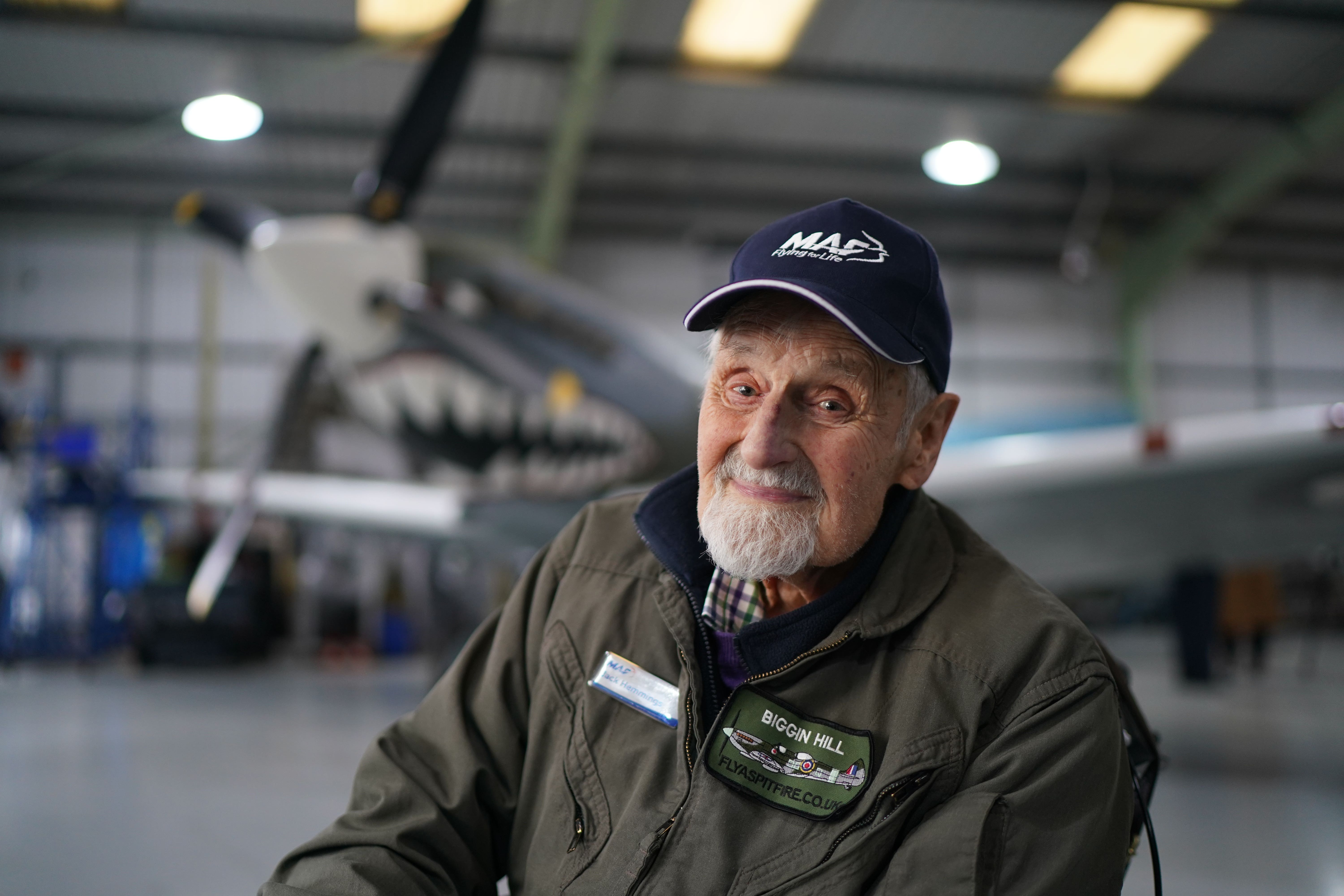 Second World War RAF veteran Jack Hemmings has sent a message to world leaders (Gareth Fuller/PA)