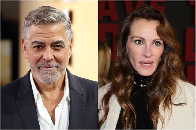 <p>George Clooney and Julia Roberts</p>