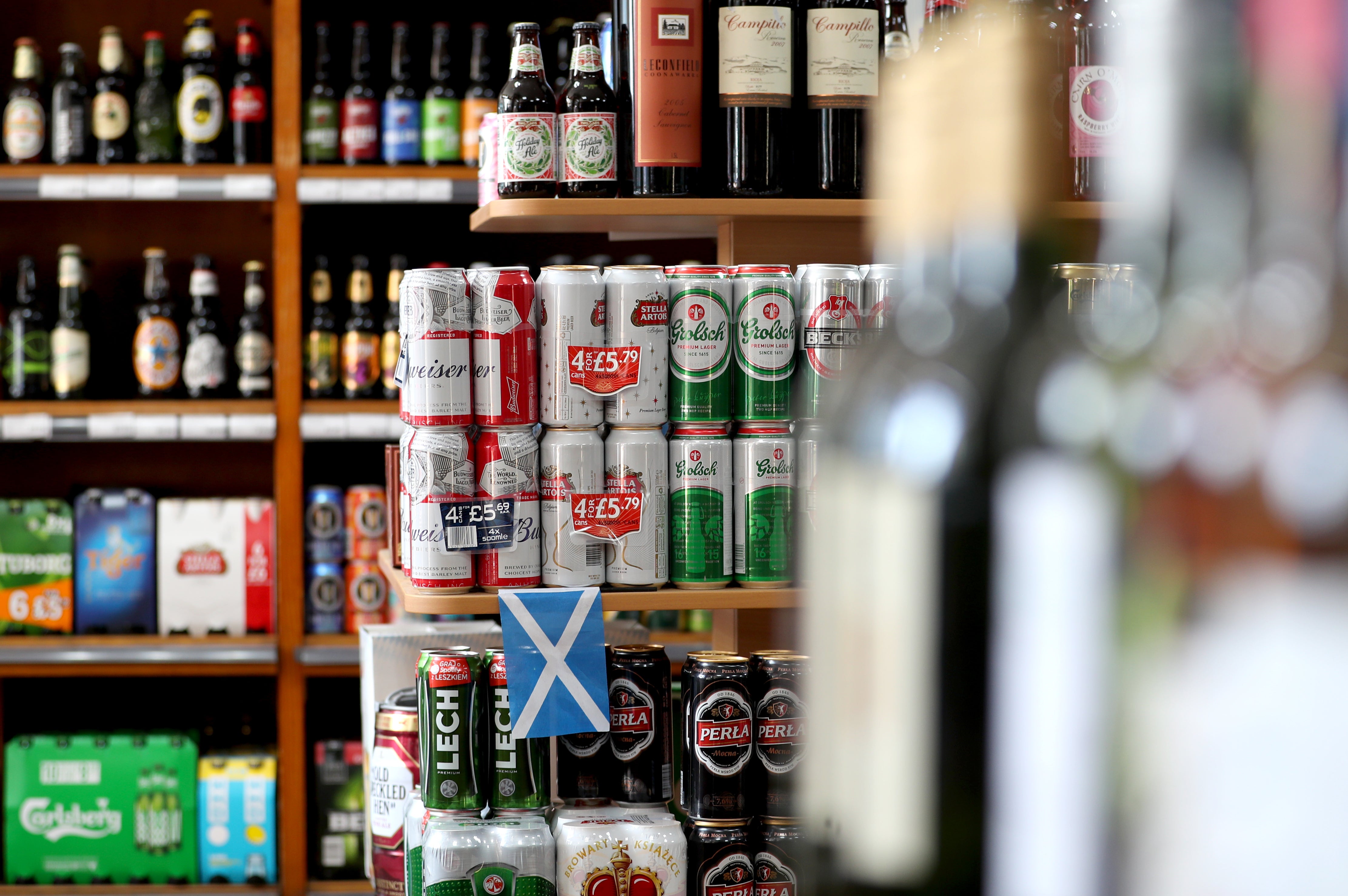 Alcohol and tobacco prices continued to rise quickly (Jane Barlow/PA)