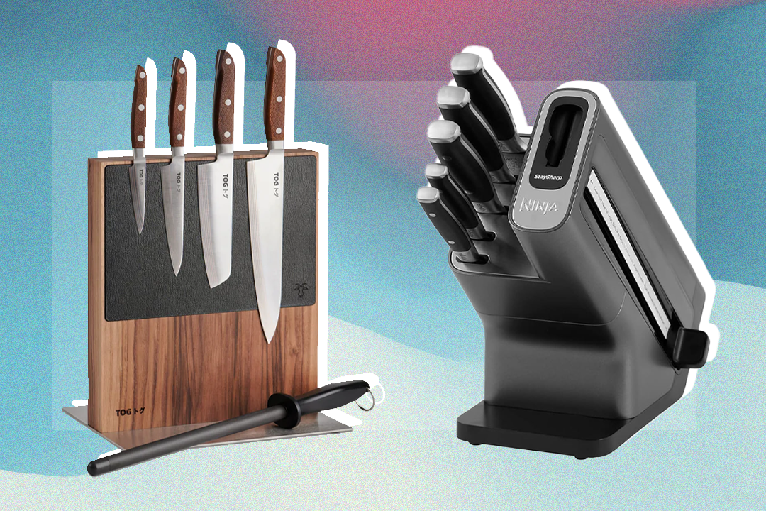 Some of our picks come complete with sharpening tools and cutting boards