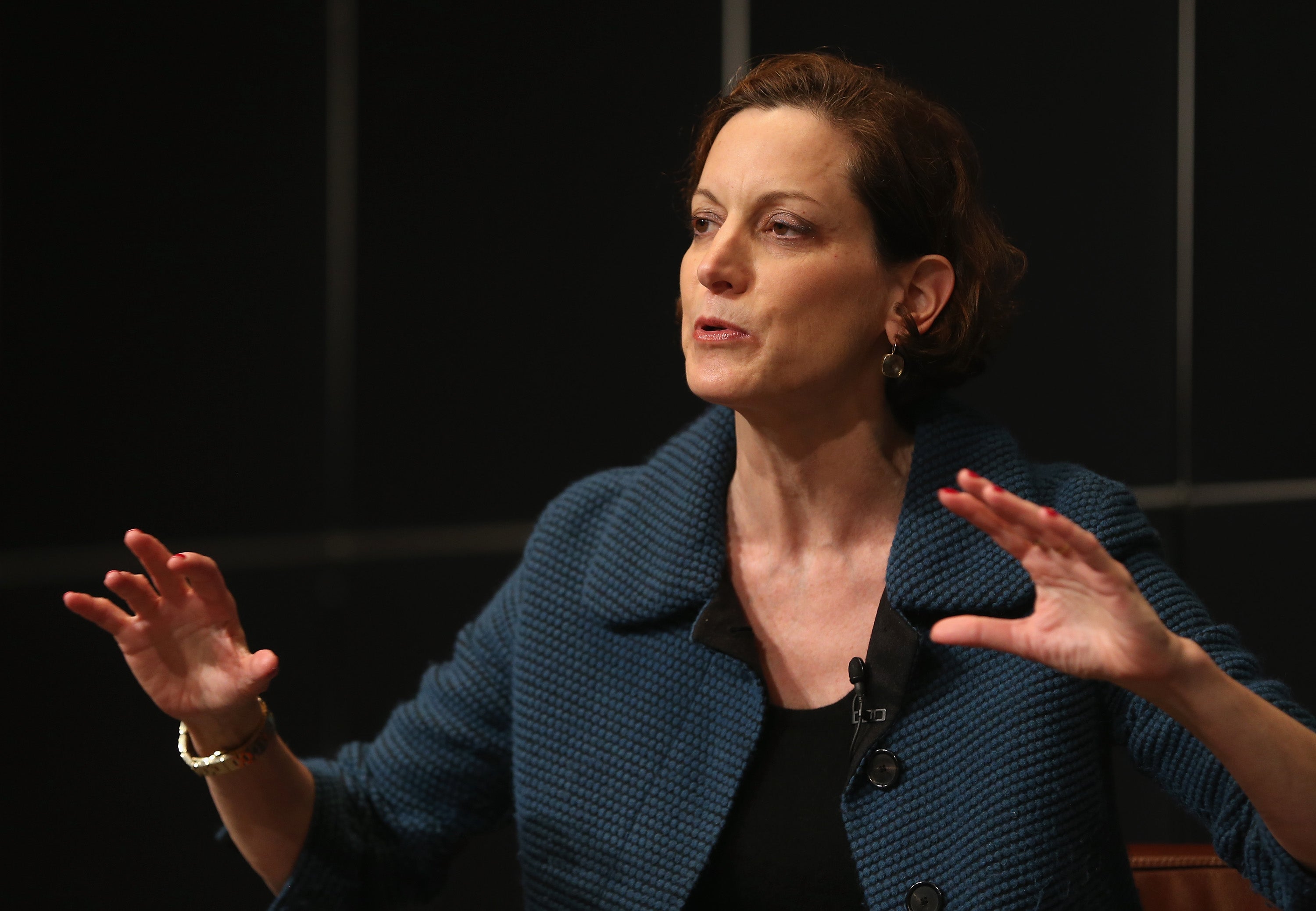 Writer and journalist Anne Applebaum during a talk in 2013