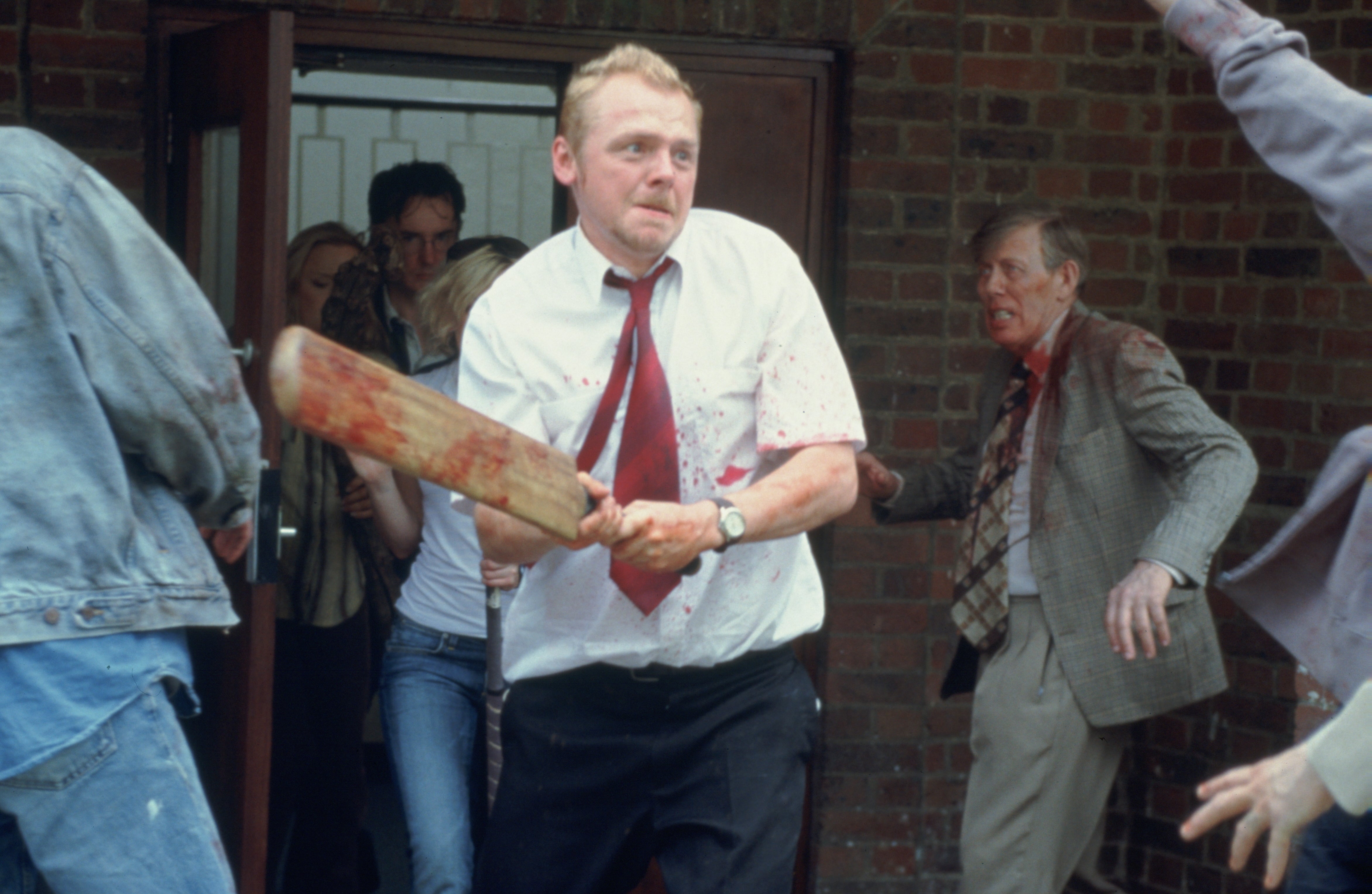 A tough innings: Pegg plays ball in ‘Shaun of the Dead’