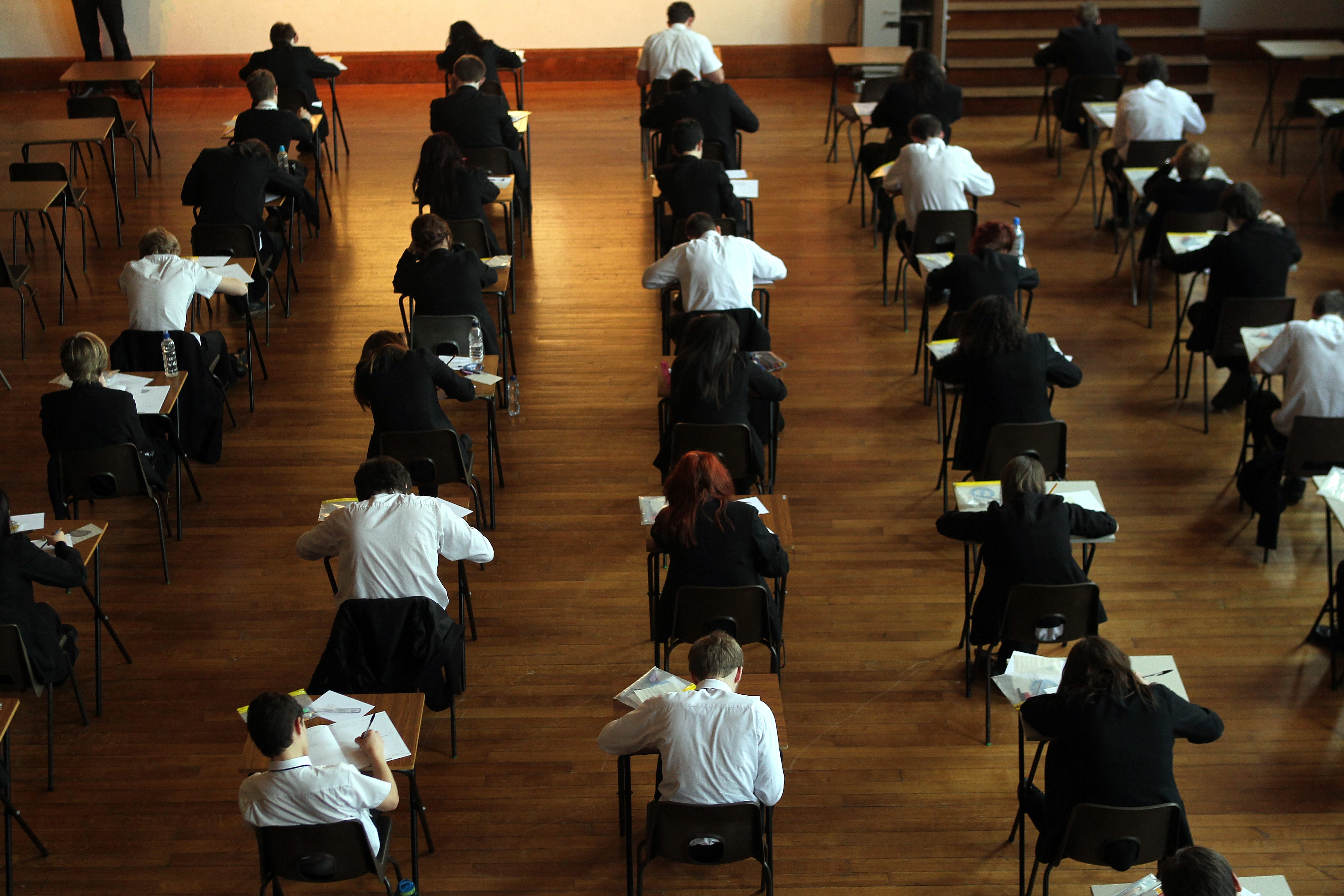 On Thursday 7,380 students were awarded results for the Government’s technical qualification (David Davies/PA)