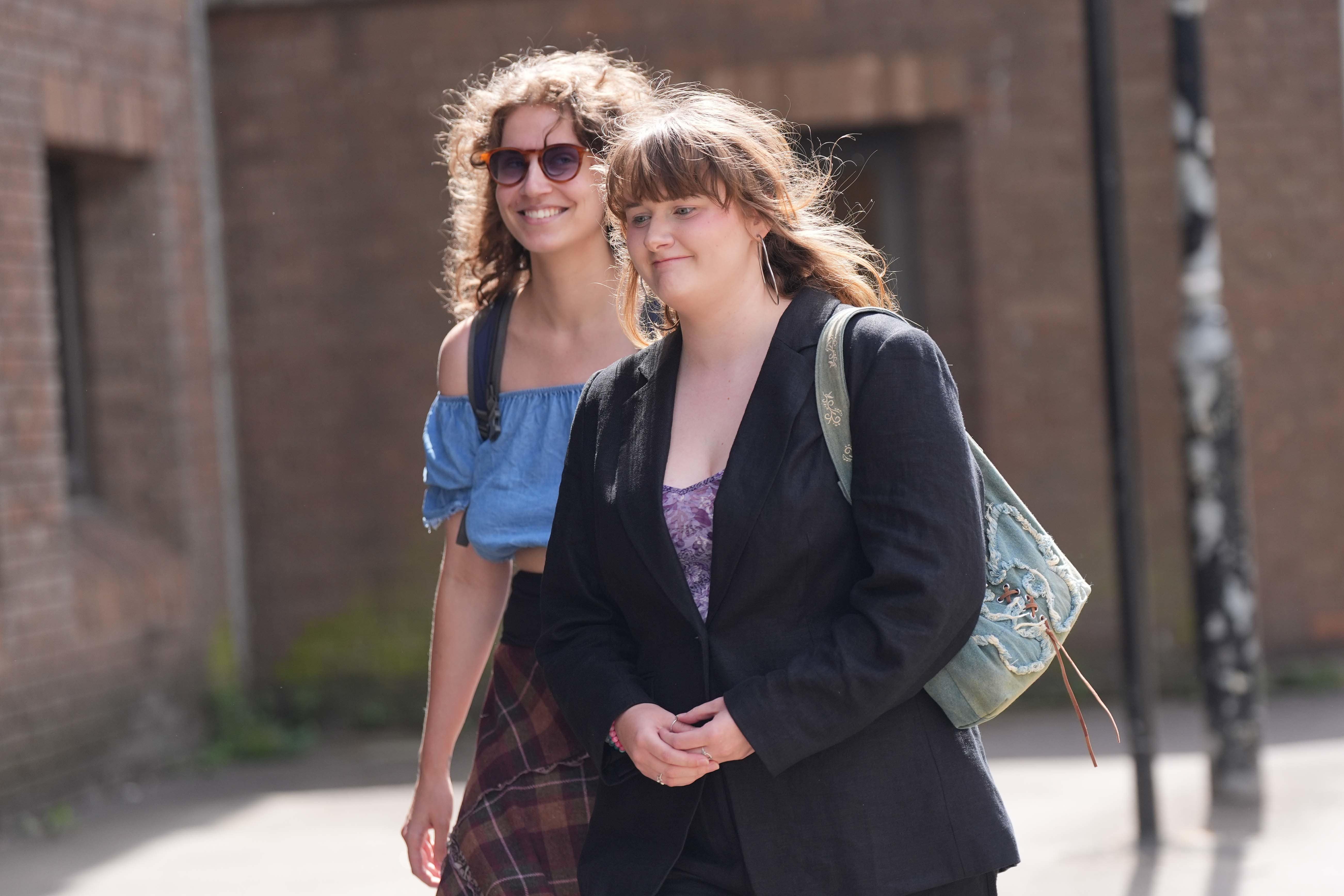Jennifer Kowalski (left) and Cole Macdonald arriving at Chelmsford Crown Court
