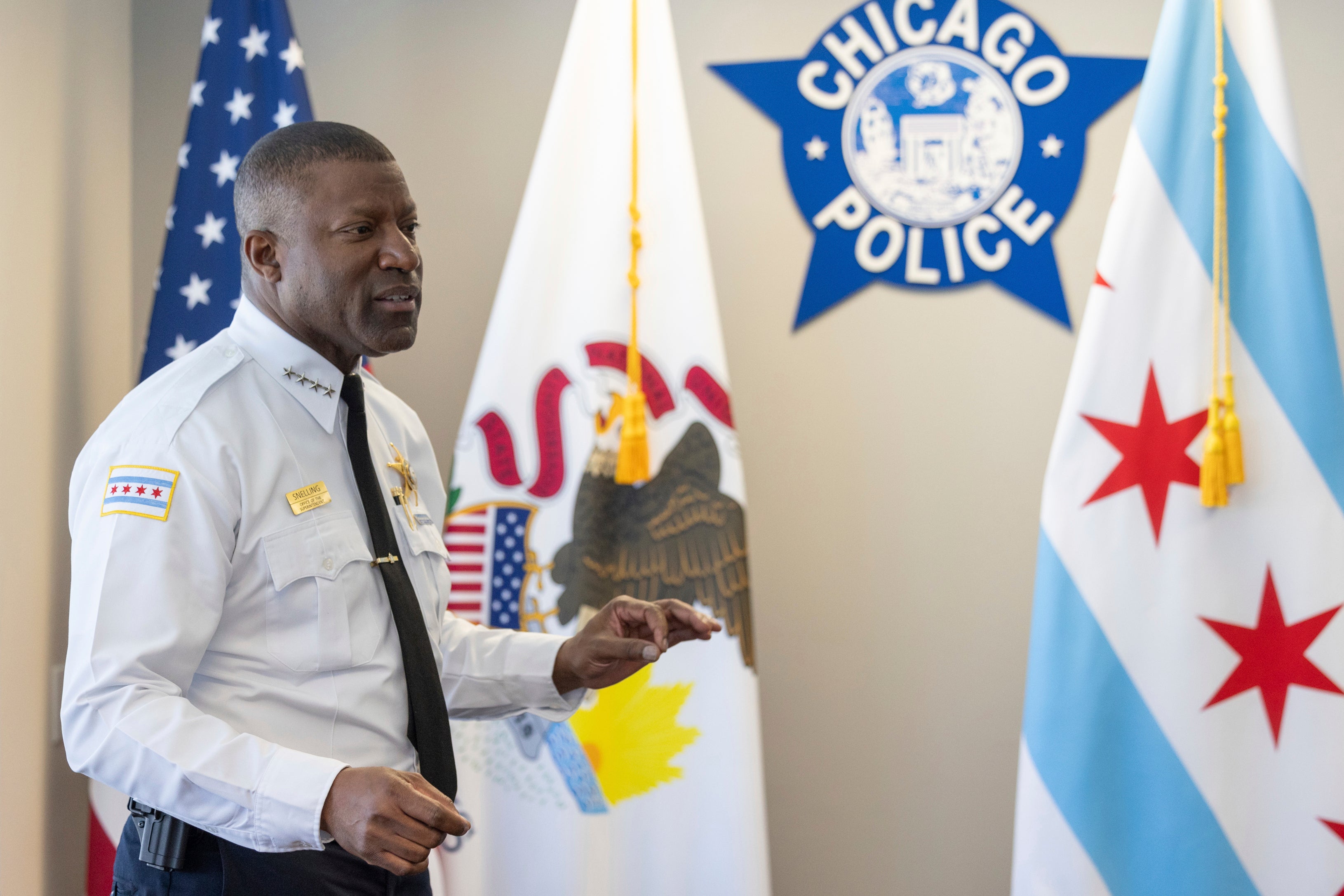 Election 2024 Chicago Police Snelling