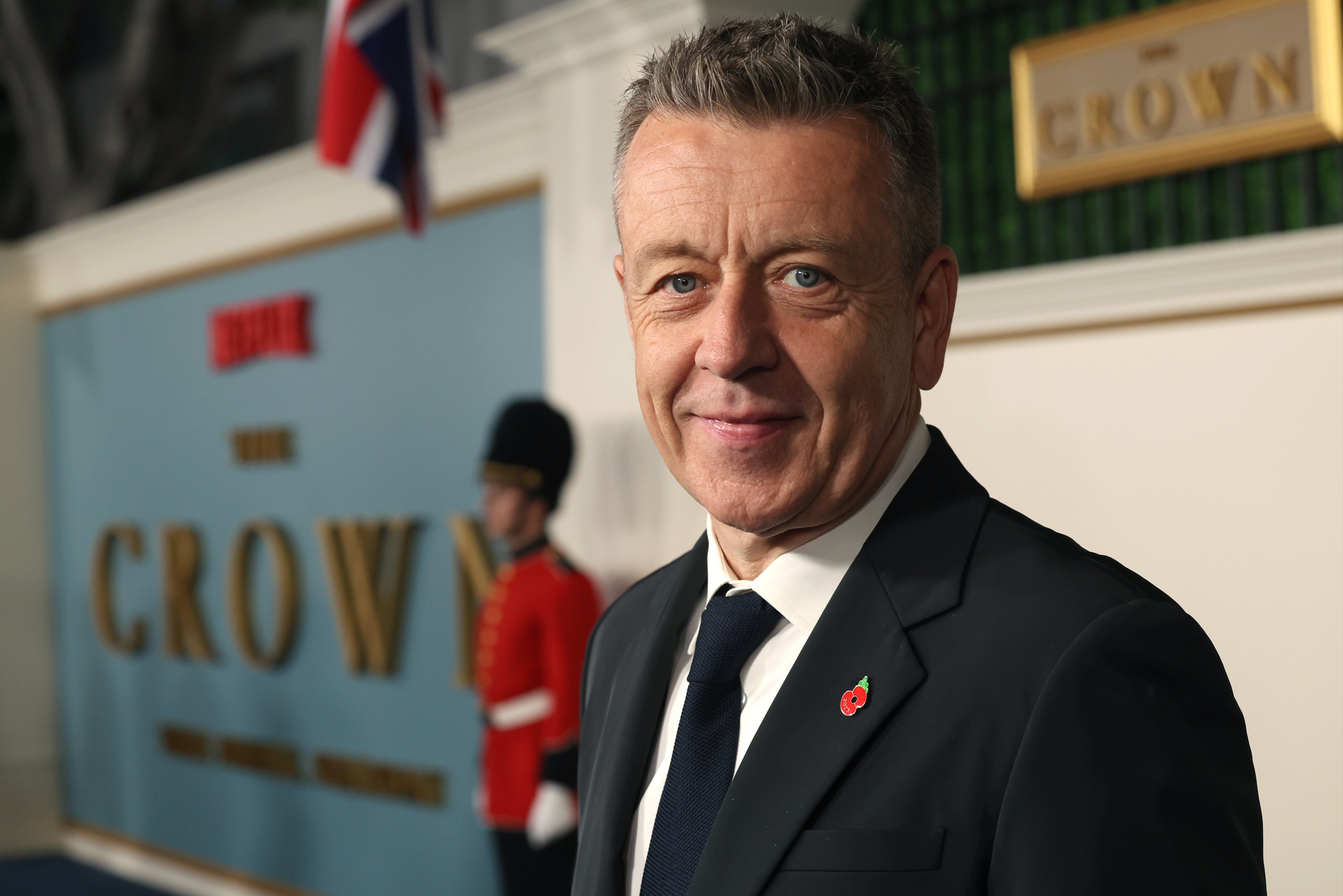 Screenwriter Peter Morgan at the premiere for the show’s final season