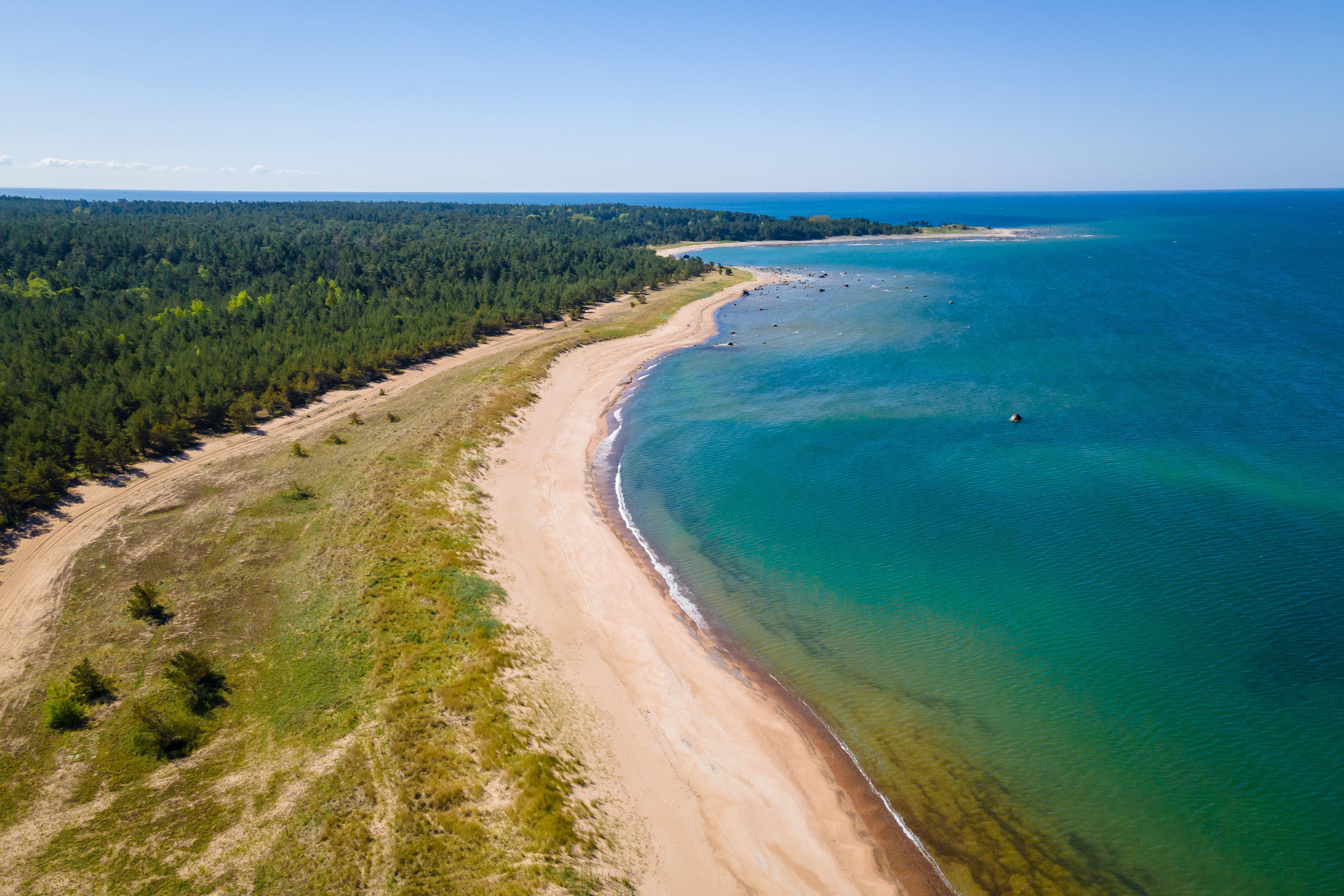 A Baltic sea beach in Estonia