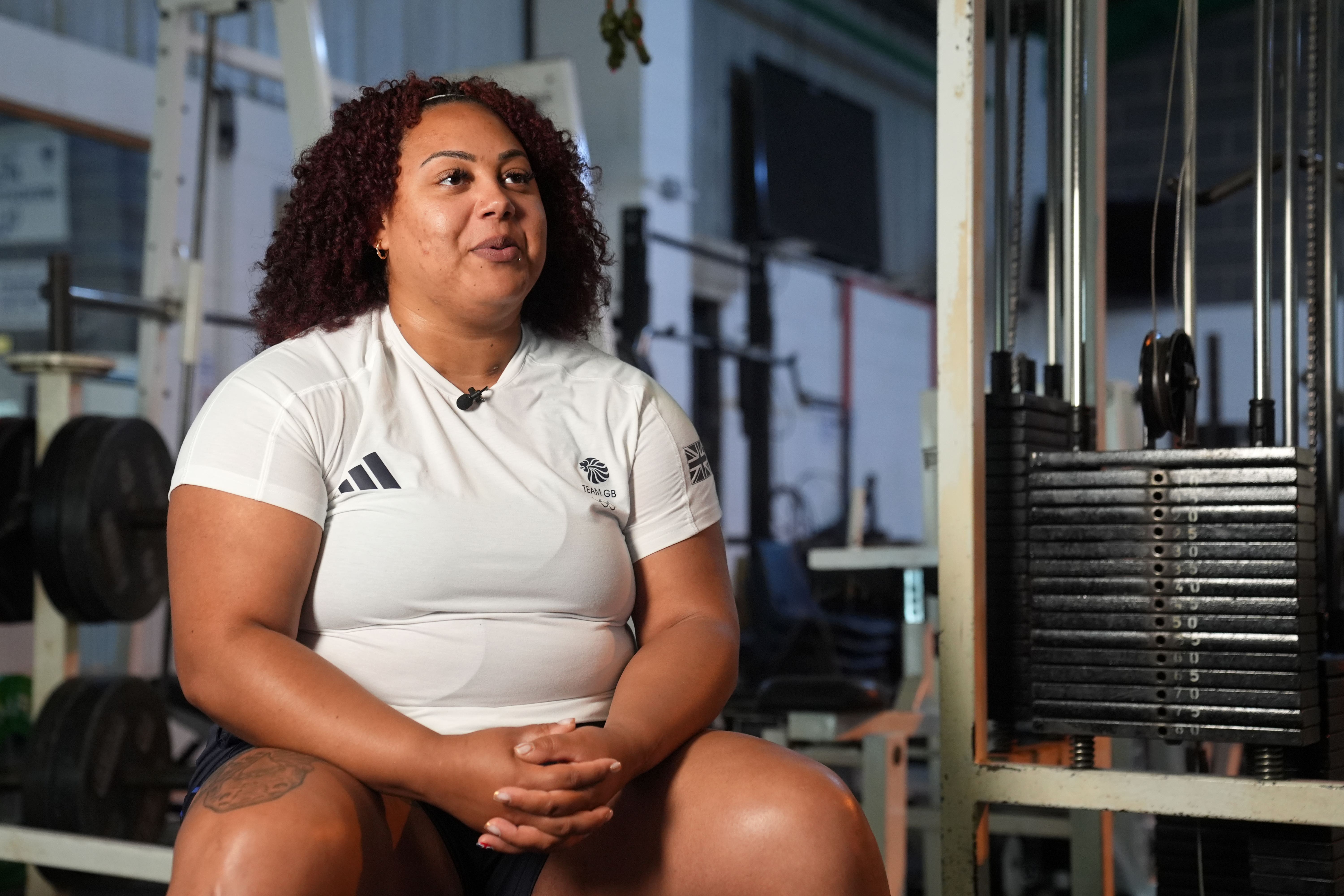 Emily Campbell wants to help women and girls into gym spaces (Joe Giddens/PA)