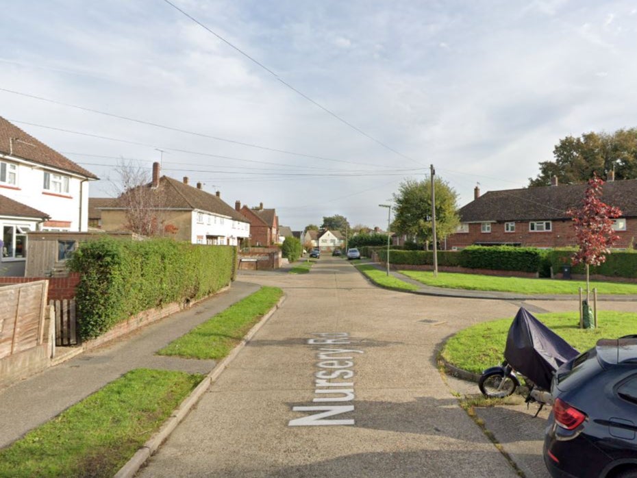 The man went inside a house in Nursery Road, Knaphill