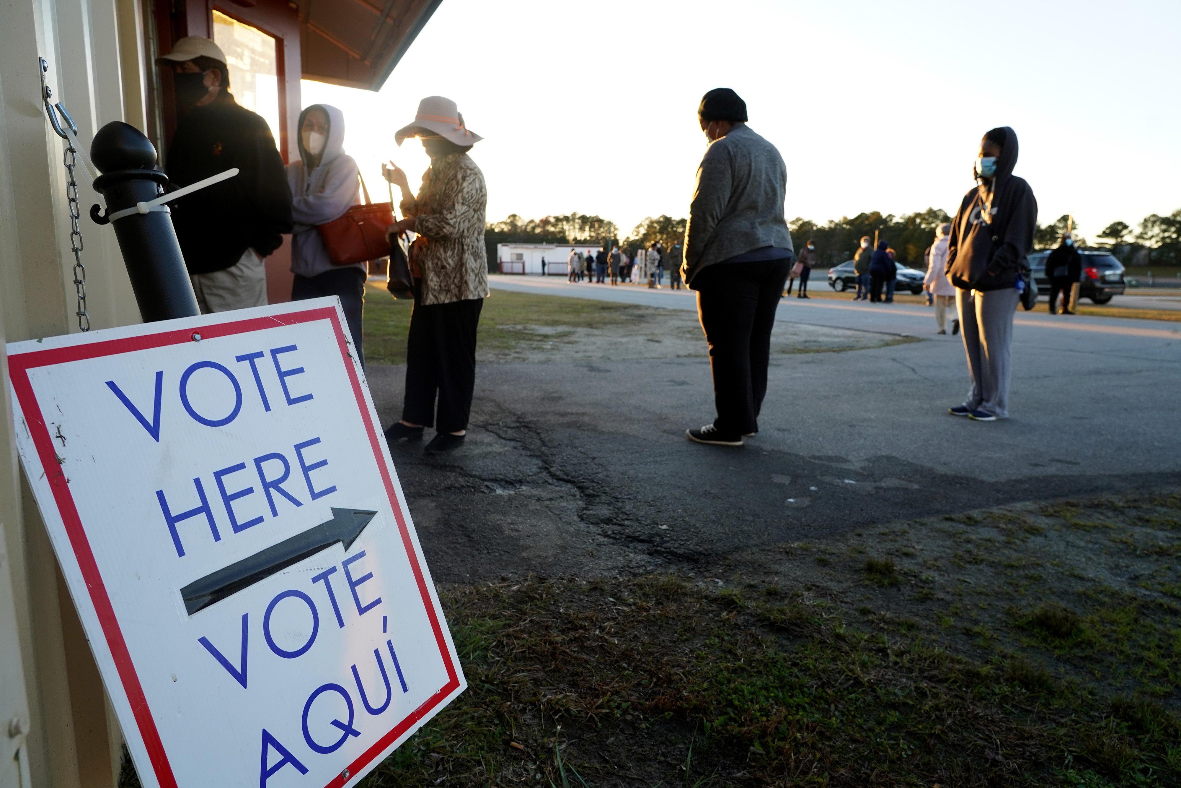 People line up to vote in Atlanta in 2020