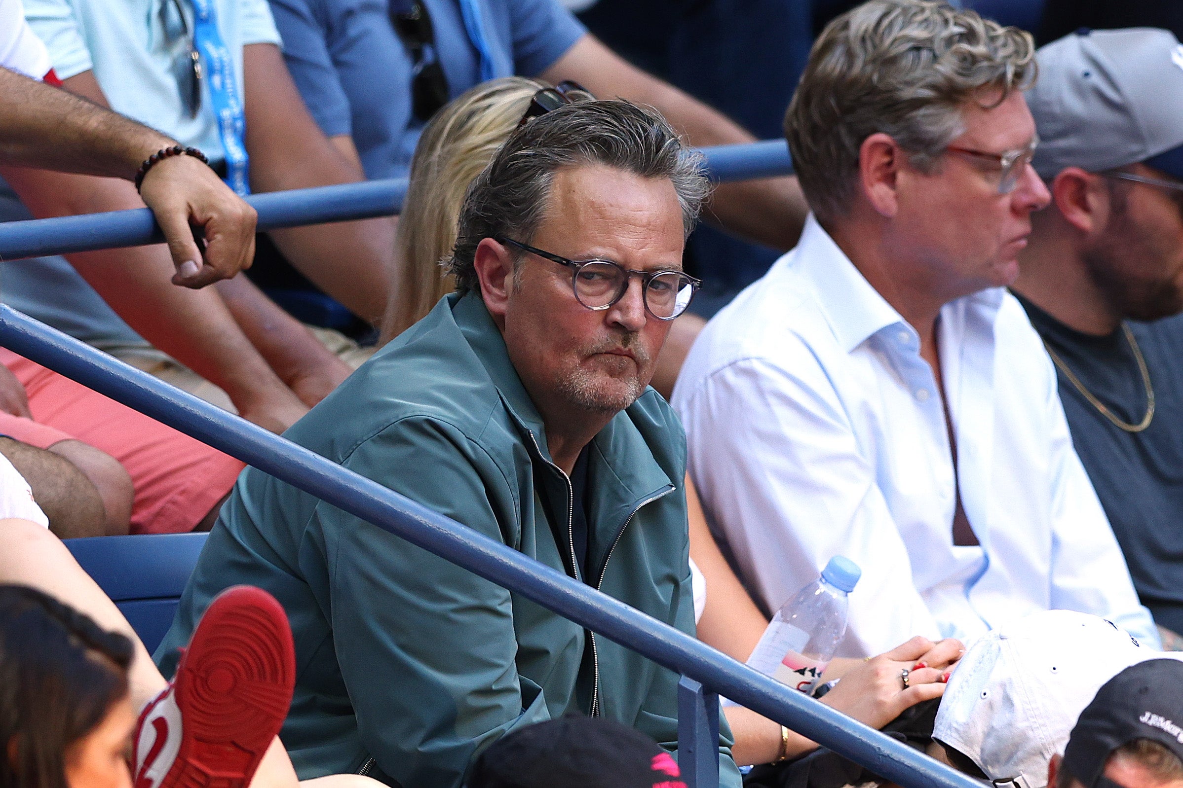 Matthew Perry at the US Open on September 10, 2022. He died on October 28, 2023