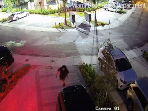 Surveillance footage showing the August 27, 2019, attempted murder of celebrity car designer Alex Vega