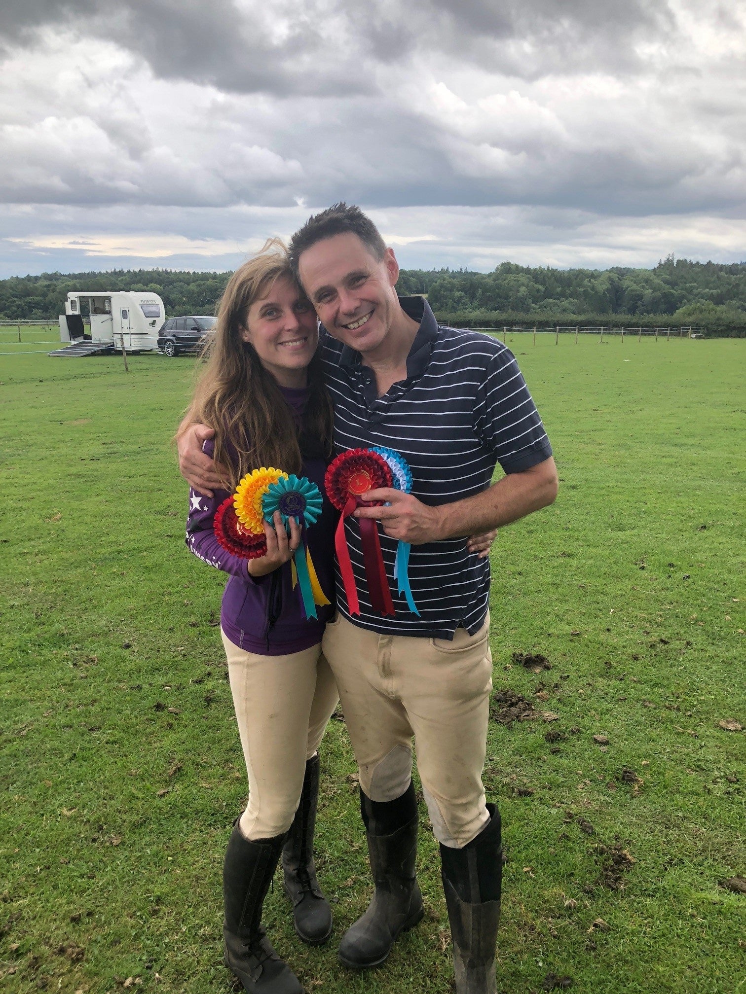 Rachael and Dave met through a mutual friend in 2016 and bonded over their love of horses