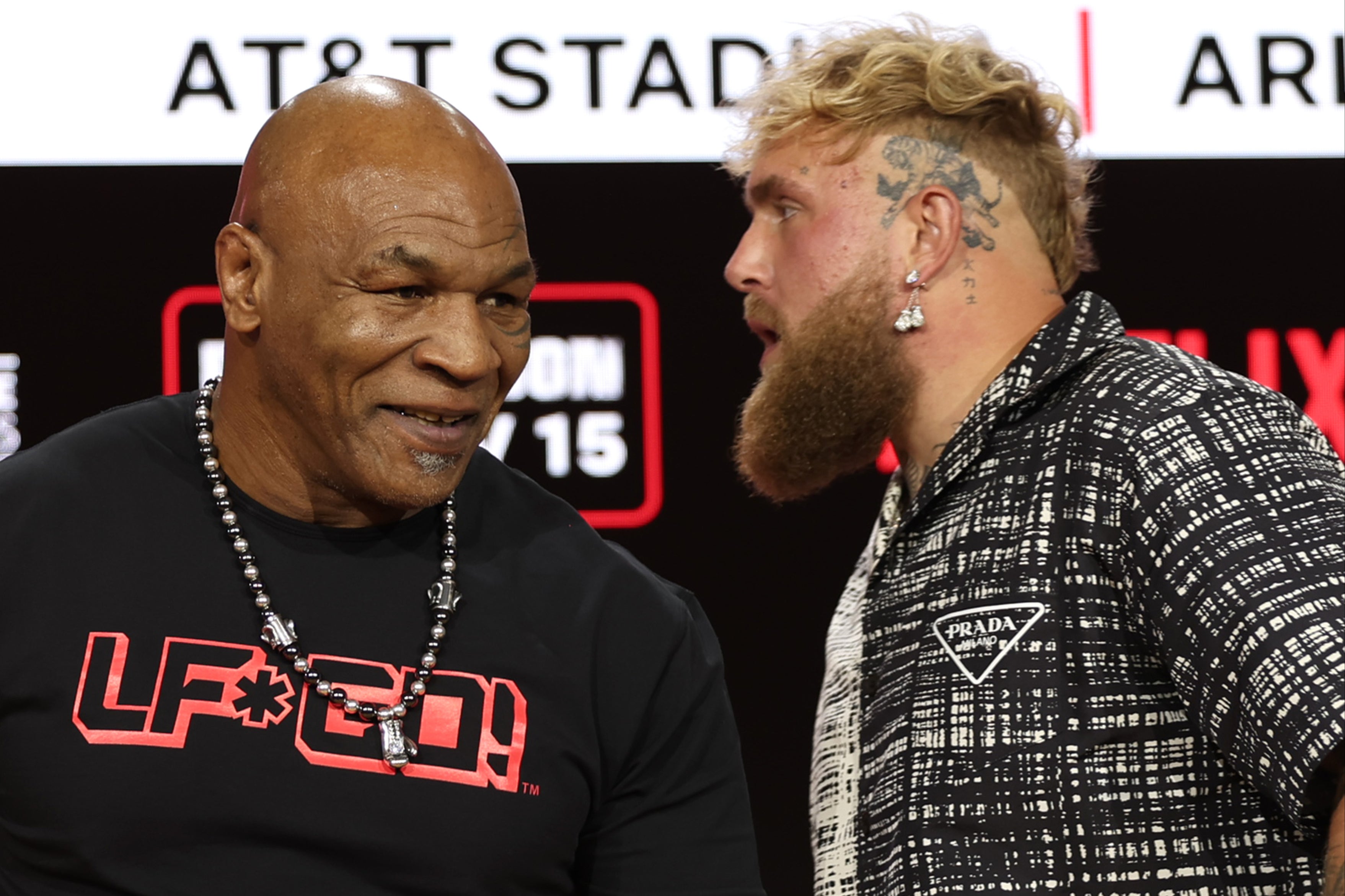 Mike Tyson (left) and Jake Paul will fight one another in November