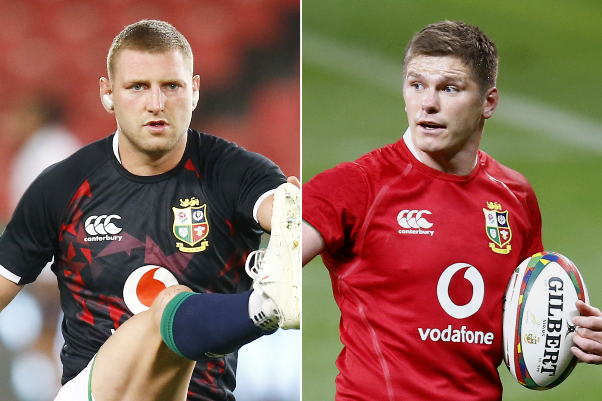 Finn Russell (vlevo) a Owen Farrell (vpravo) by mohli být oba v rámci výběru