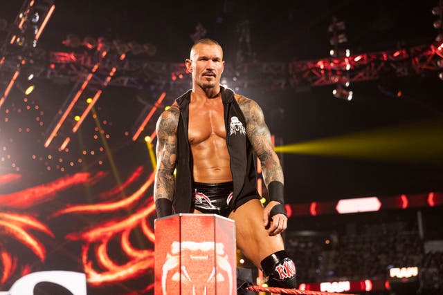 <p>WWE star Randy Orton ahead of a match</p>