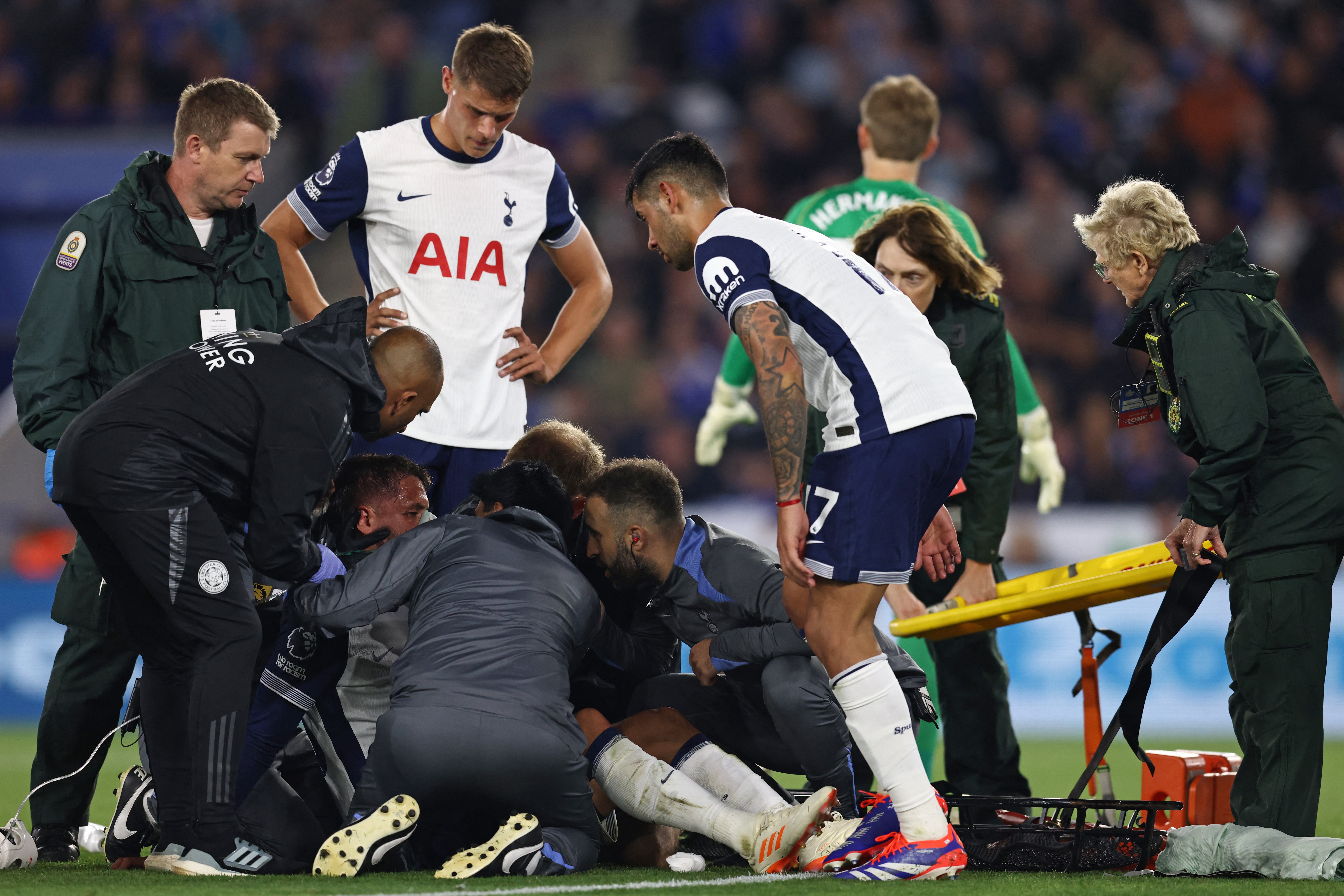 Bentancur had to be replaced by a concussion substitute