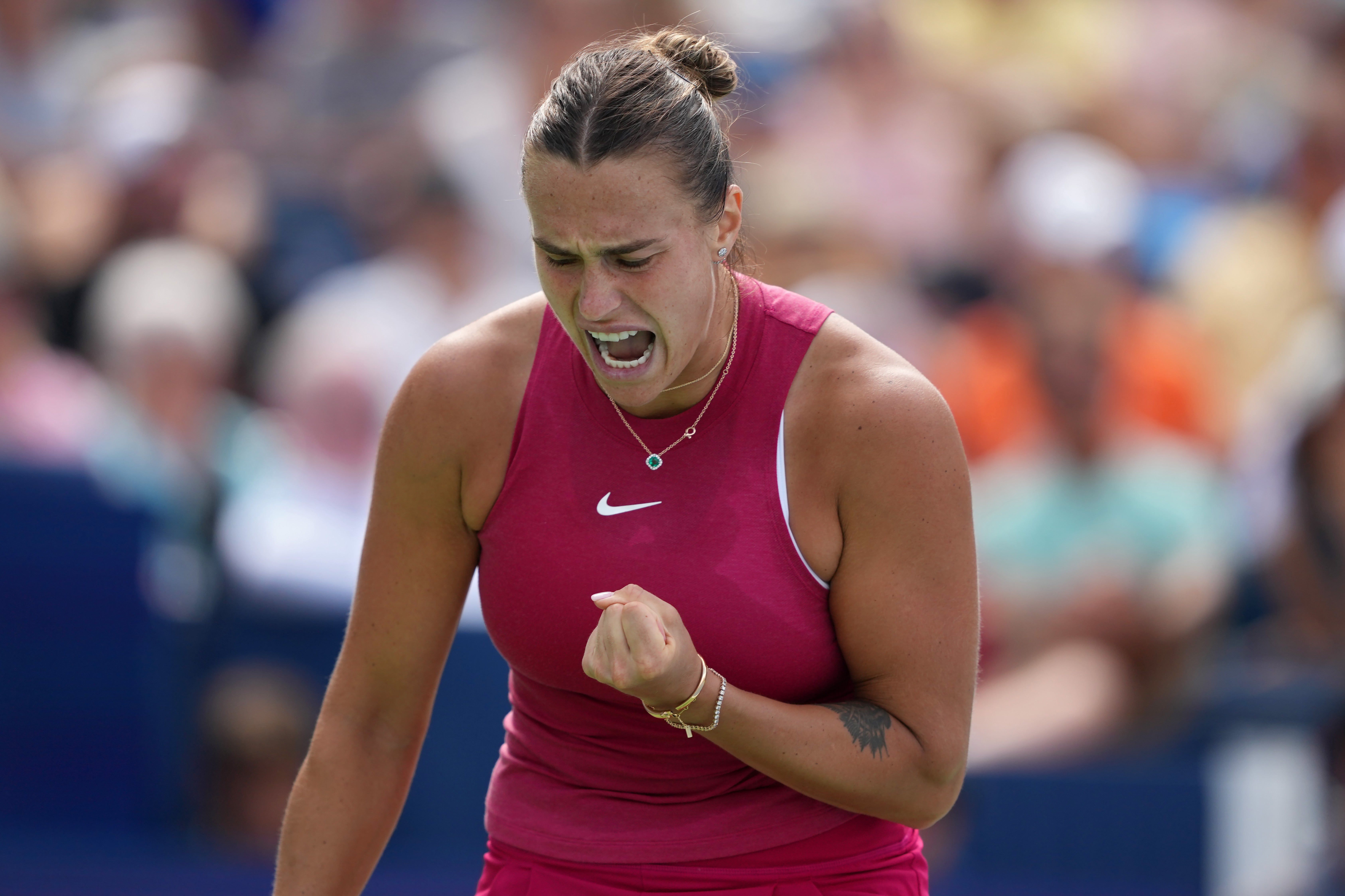 Aryna Sabalenka beat Jessica Pegula in the Cincinnati Open win