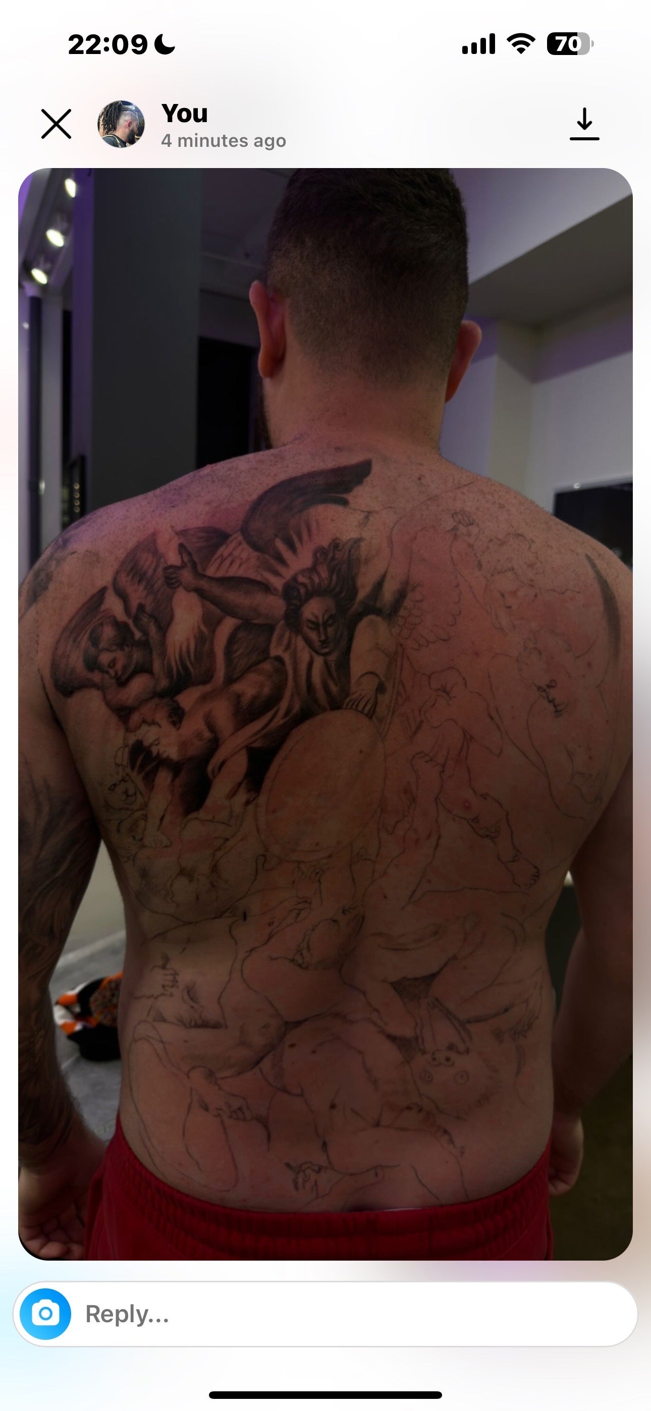 Samvel Sarhsian walked away before the tattoo was complete, fearing an even worse outcome were he to stay until the end