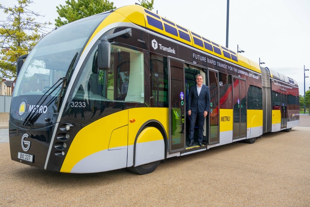 Steve Rotheram, mayor of Liverpool City Region, says that the glider will improve connectivity between the football stadiums and the airport