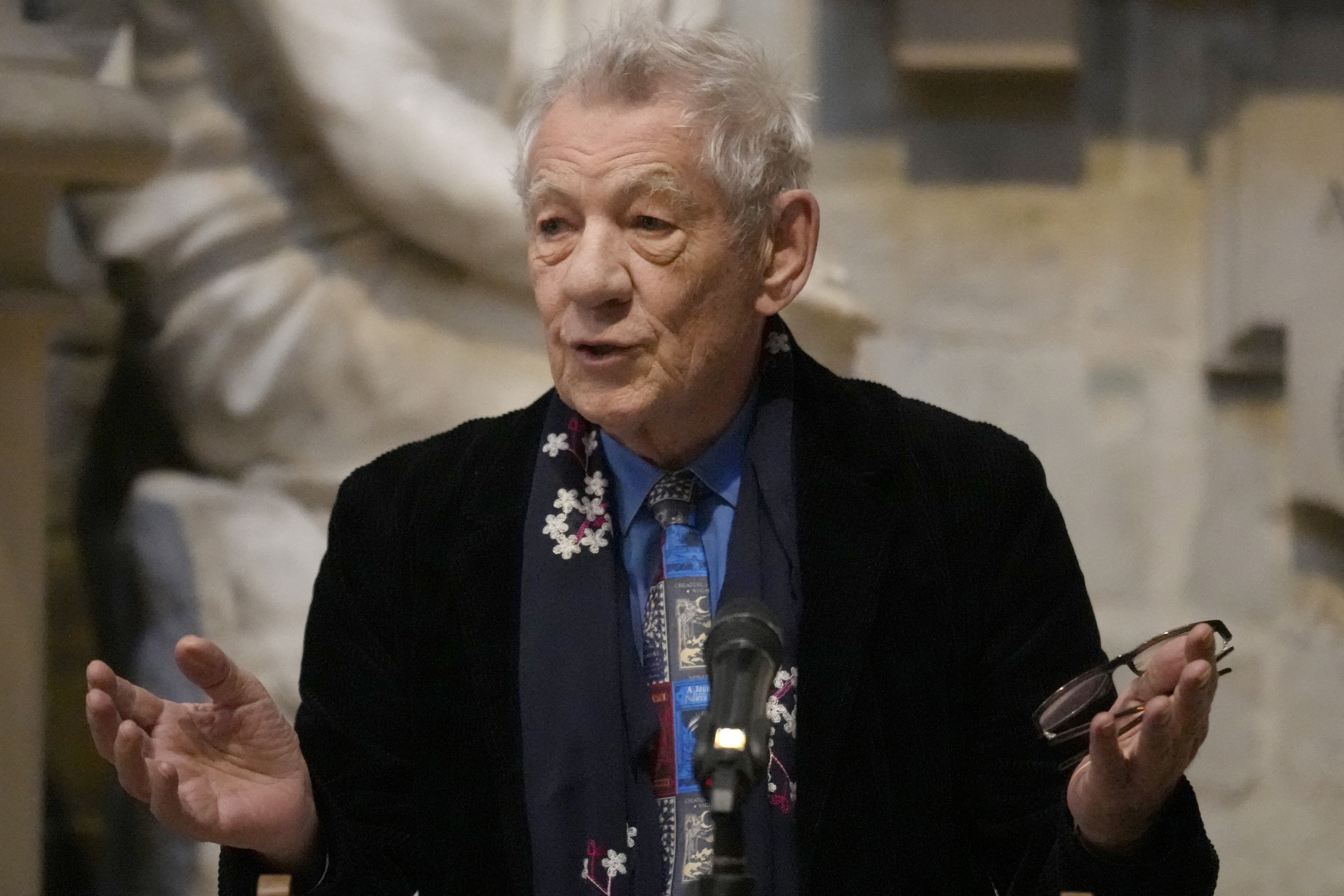 Sir Ian McKellen fell during a production of Player Kings (Kirsty Wigglesworth/PA)