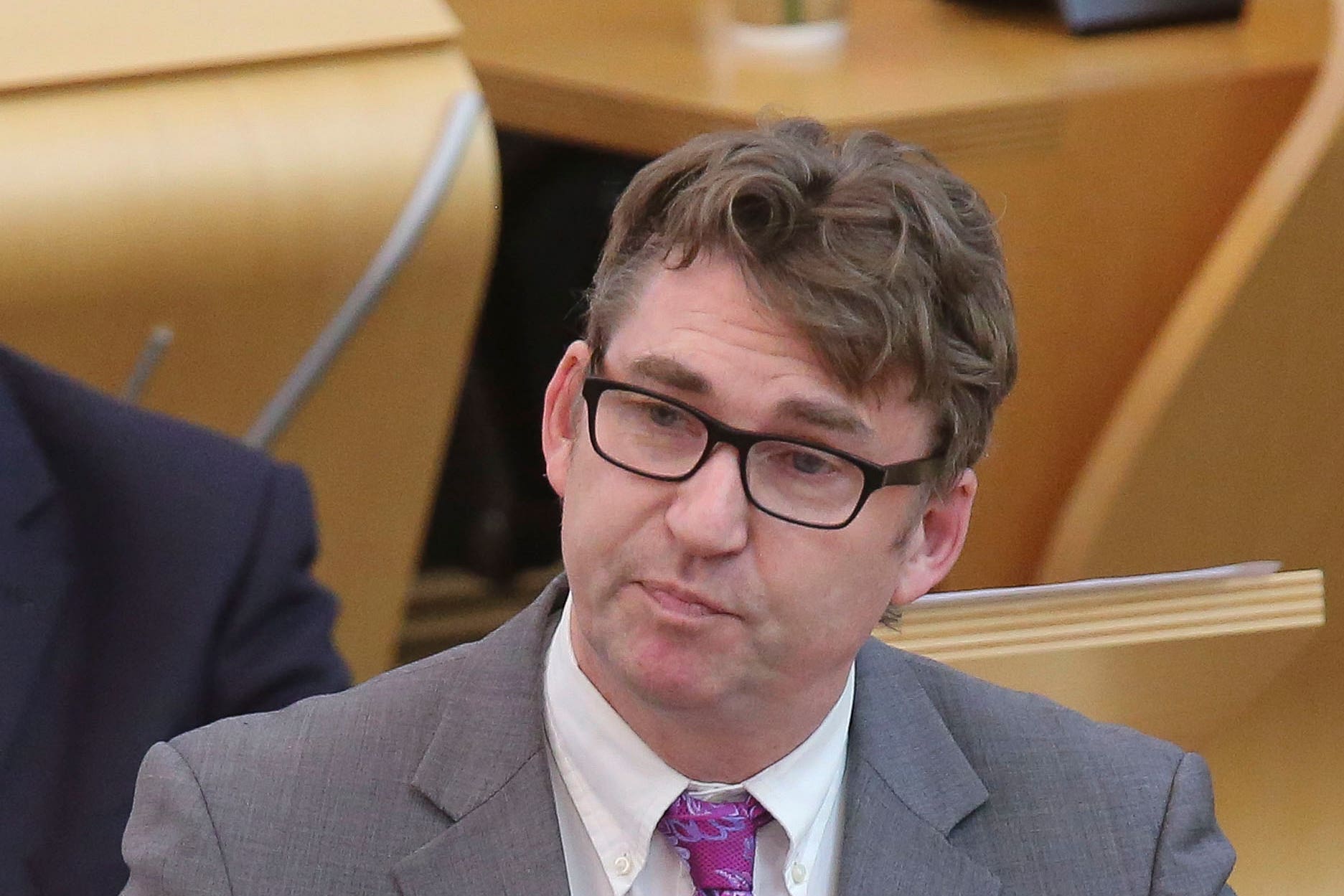 MSP Brian Whittle in the debating chamber of the Scottish Parliament in Edinburgh. (Fraser Bremner/Scottish Daily Record/PA)