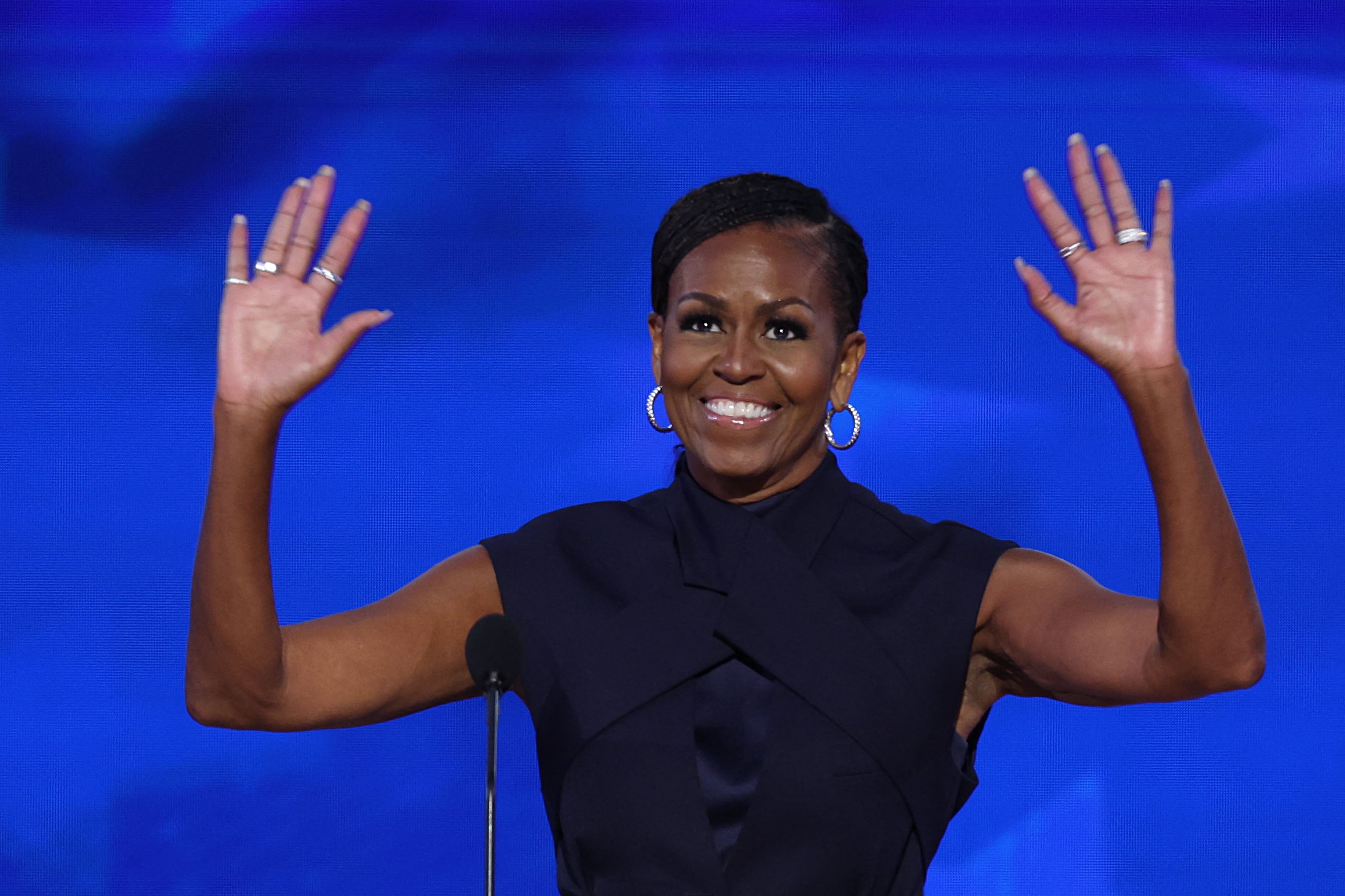 Former First Lady Michelle Obama took the DNC stage on 20 August to give a speech in support of Vice President Kamala Harris’ campaign for president