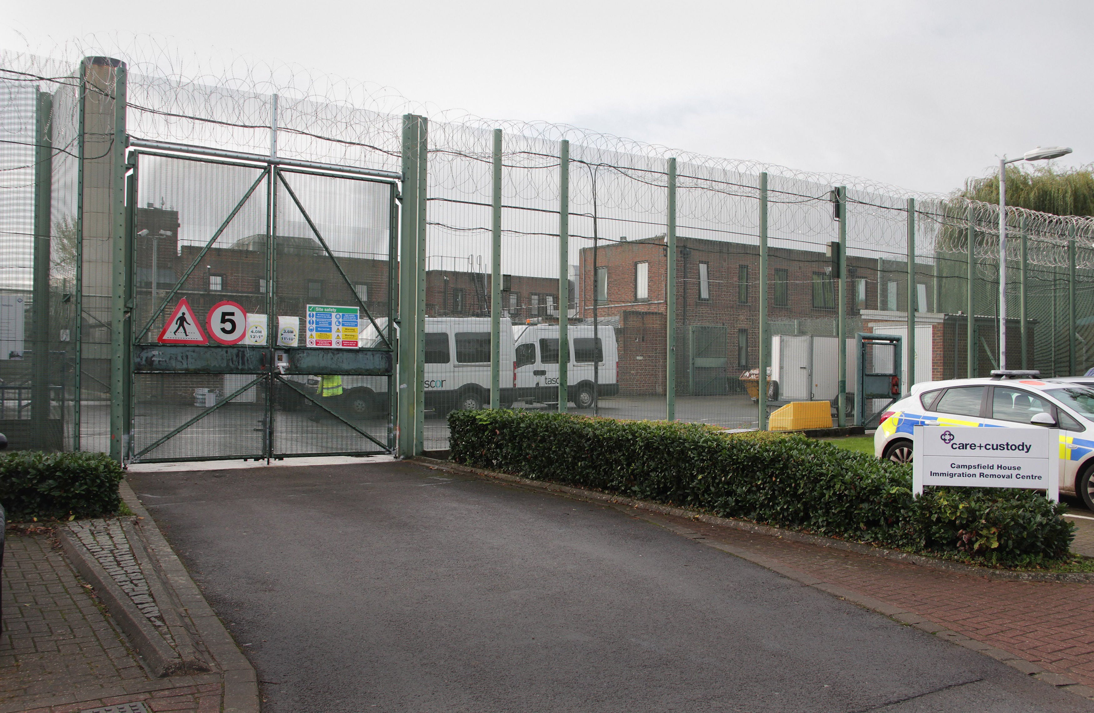 Campsfield Immigration Centre in Kidlington, Oxfordshire