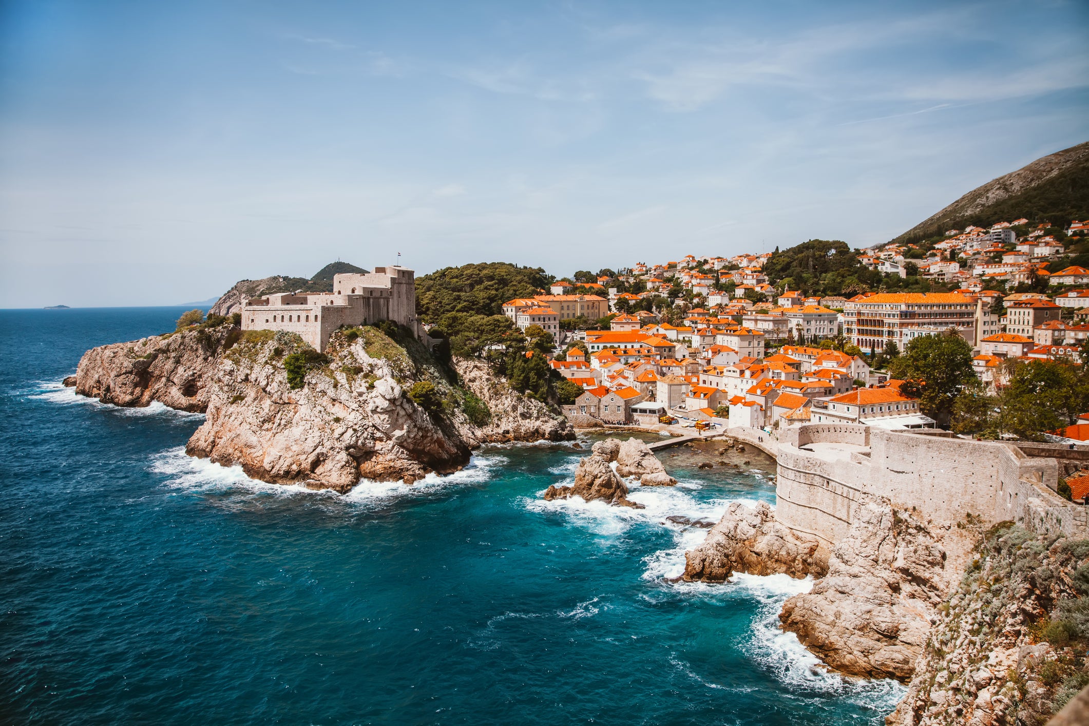 The old town of Dubrovnik in Croatia, where Game of thrones’s scene sets always a good ideal for traveling