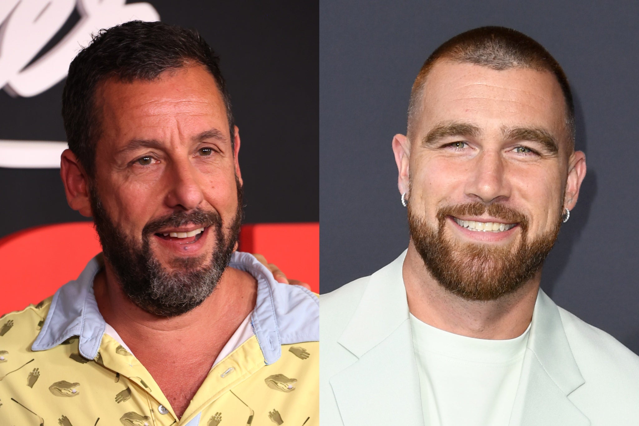 Adam Sandler and Travis Kelce