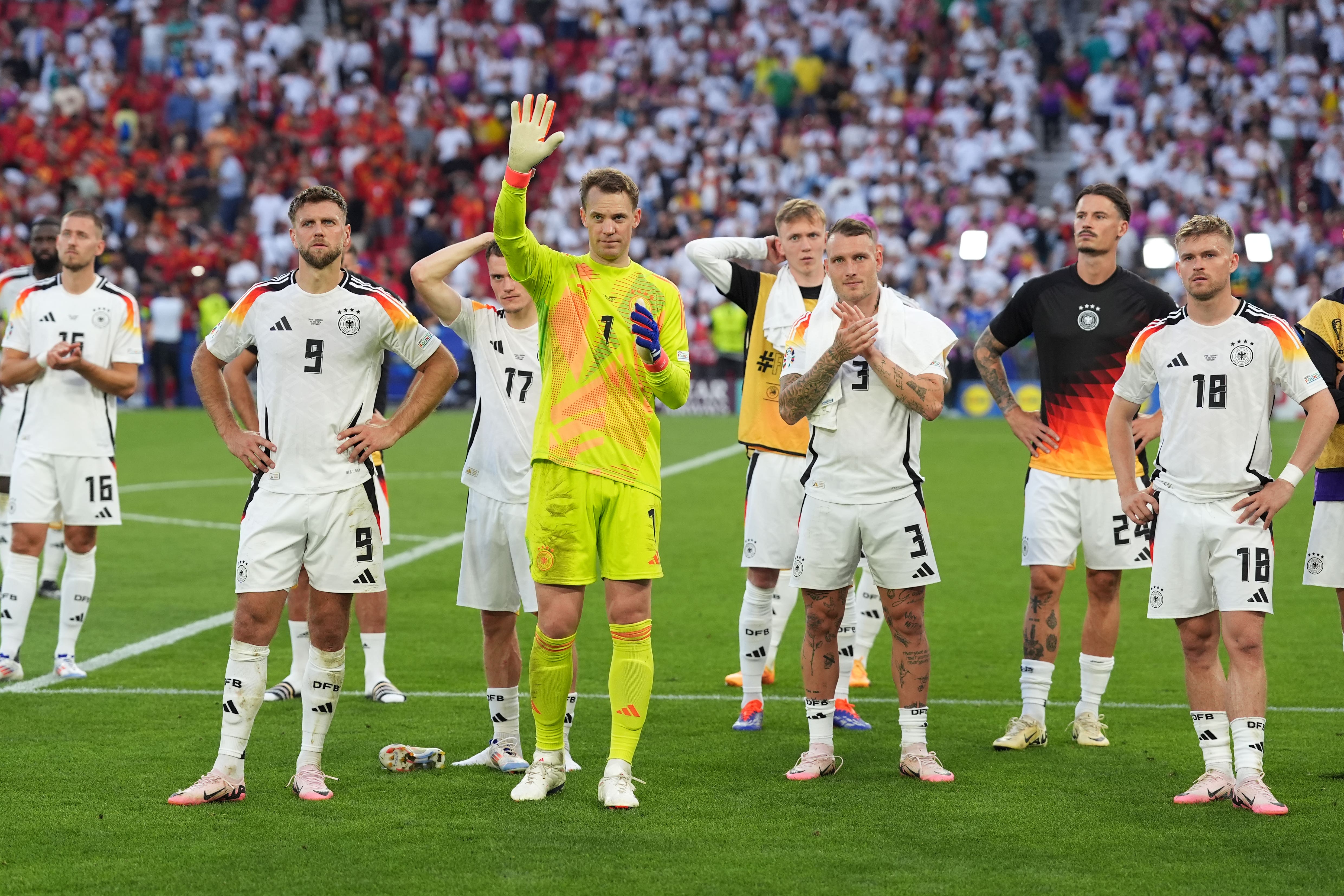 Manuel Neuer has waved goodbye to international football (Martin Rickett/PA)