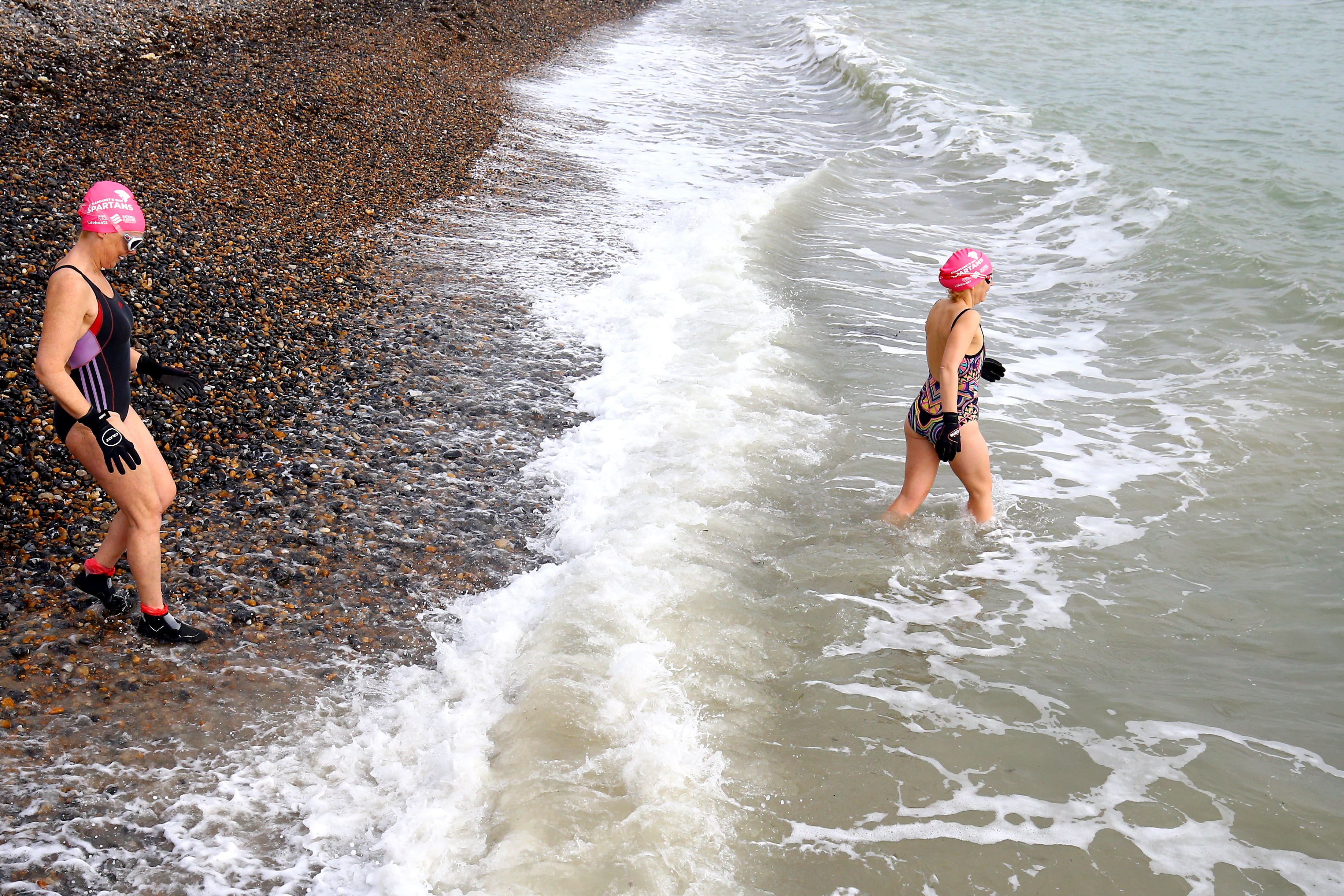 Experts have called for cold water swimming to be safer for women (Gareth Fuller/PA)