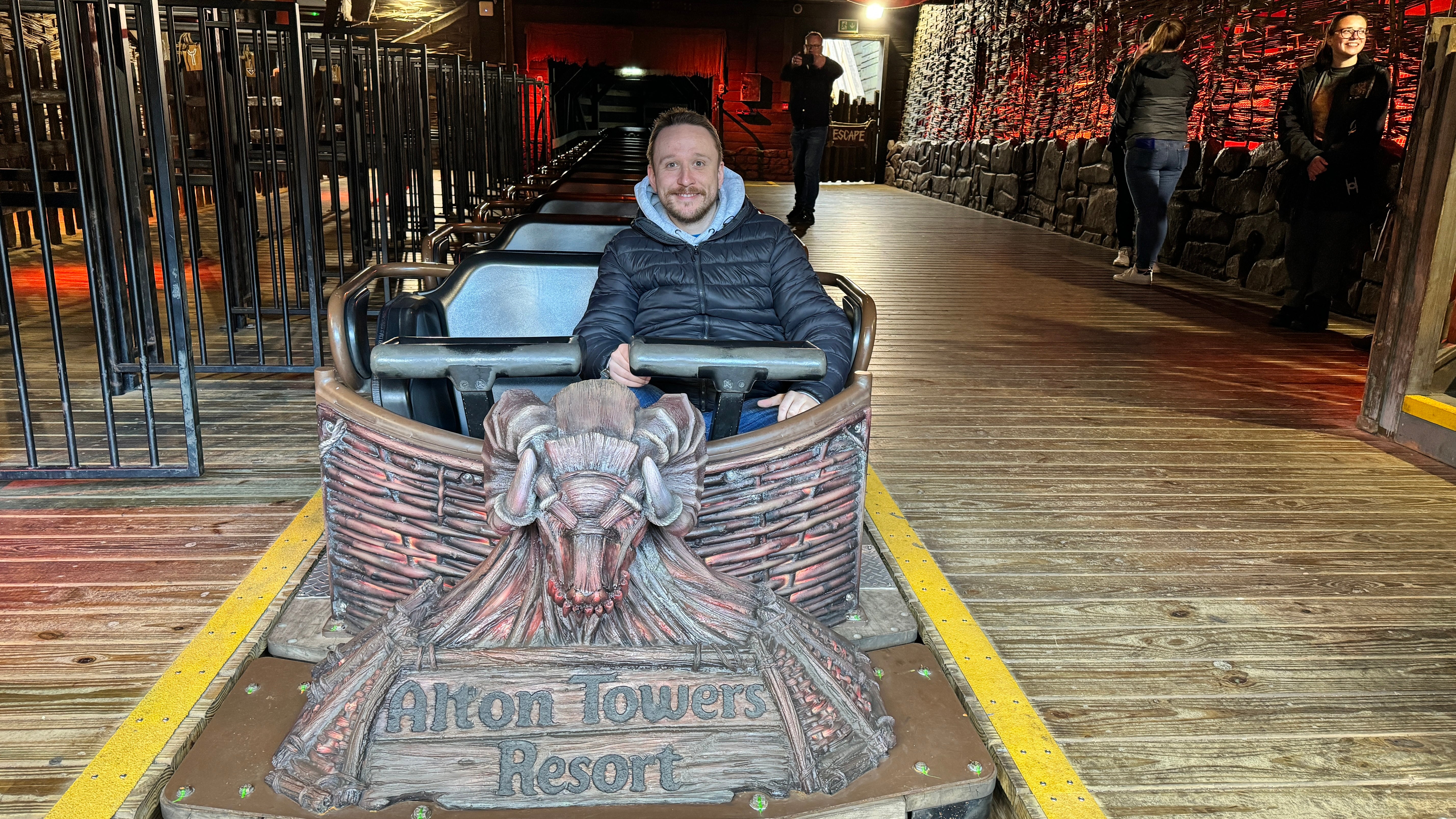 Sean rode Nemesis at Alton Towers 64 times in six hours