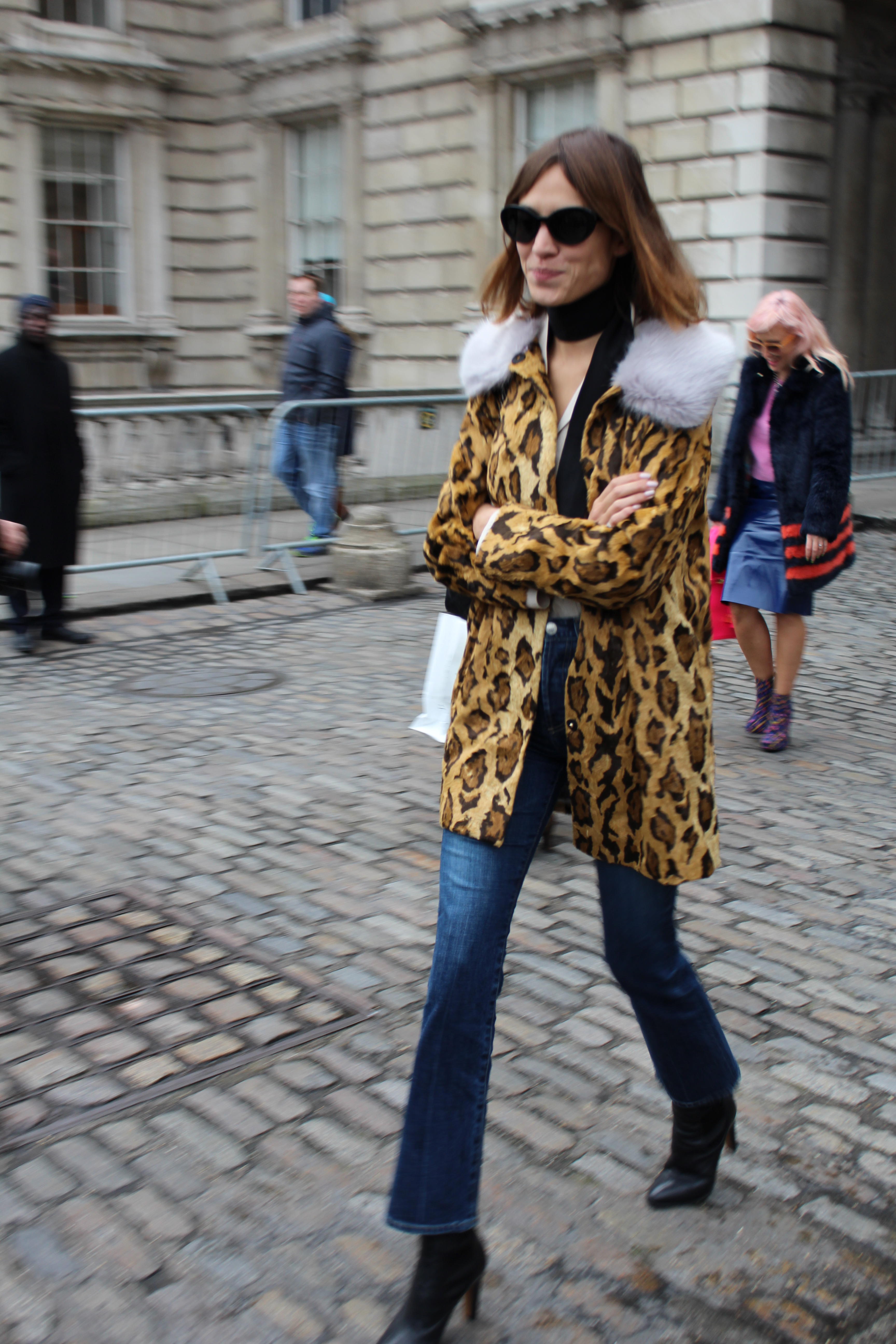 Alexa Chung now pairs skinny jeans with bold prints and patterns (Alamy/PA)