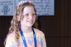 Young inventor of accessible device pitches idea to Paralympian Ellie Challis