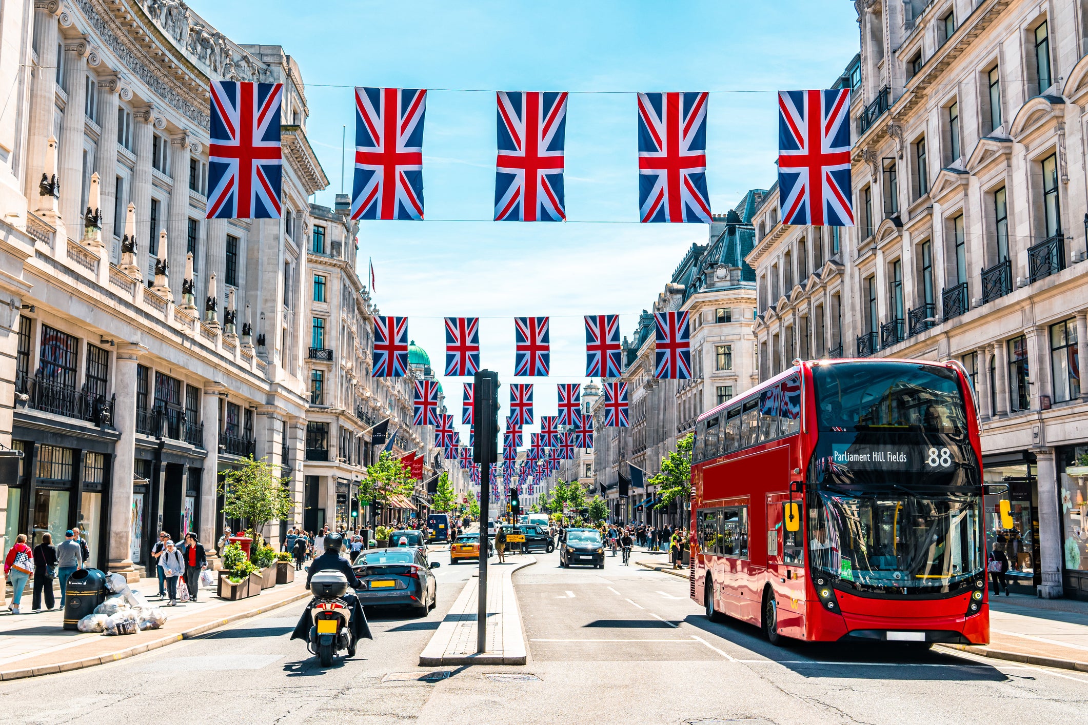 There were 38 million overseas visitors to the UK last year, yet that is still 7.1 per cent short of 2019’s high numbers