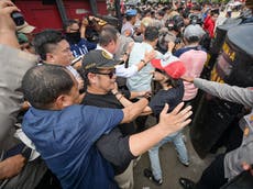 Protests against Indonesia election law change spark fears of constitutional crisis