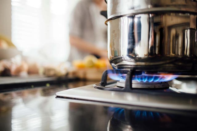 <p>Cooking on a gas hob could be bad for your health</p>