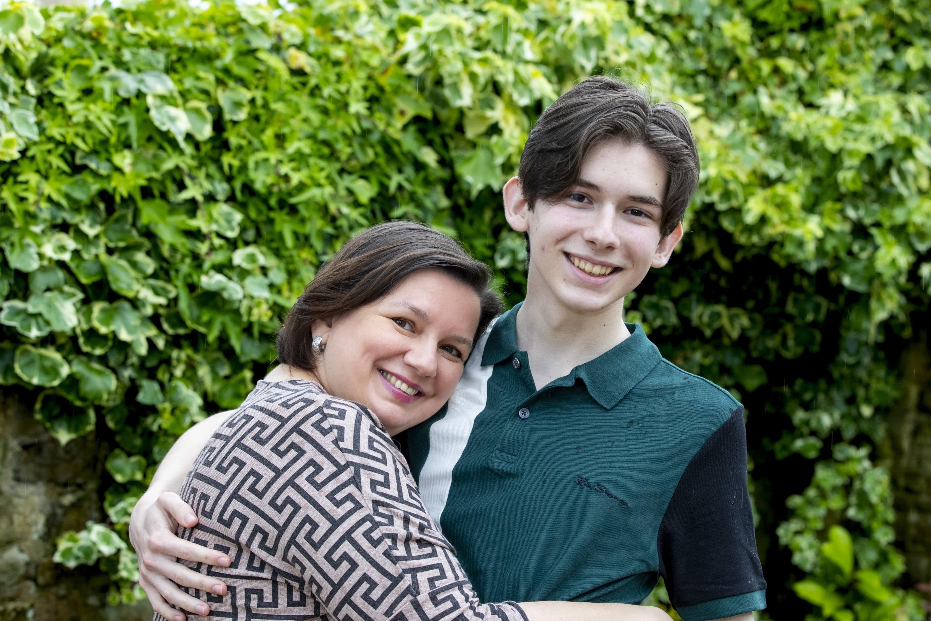 Oles Kuzomko with his sister Yaryna (Stephen Garnett Photography)