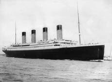 Titanic’s bow disappearing into the sea in startling new images