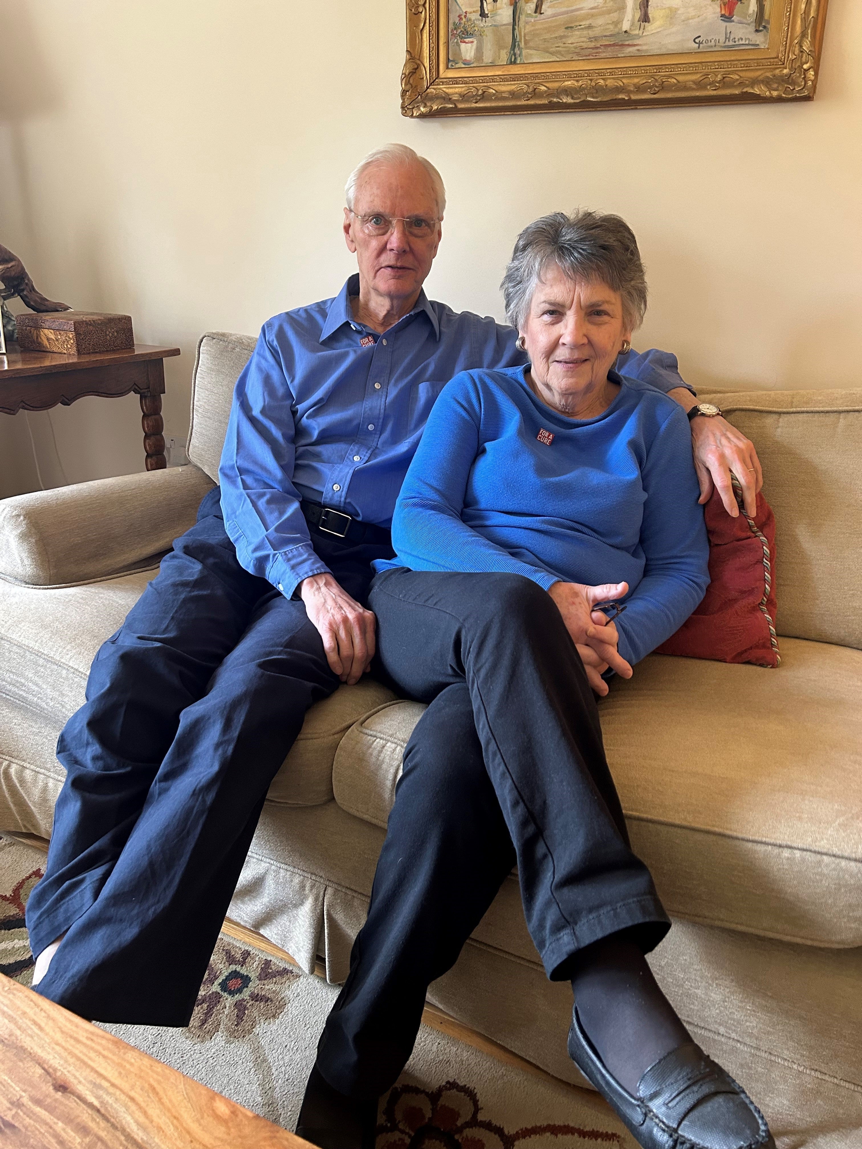 Alzheimer’s patient and drug-trial participant Larry Woelk, 77, with his wife Rita